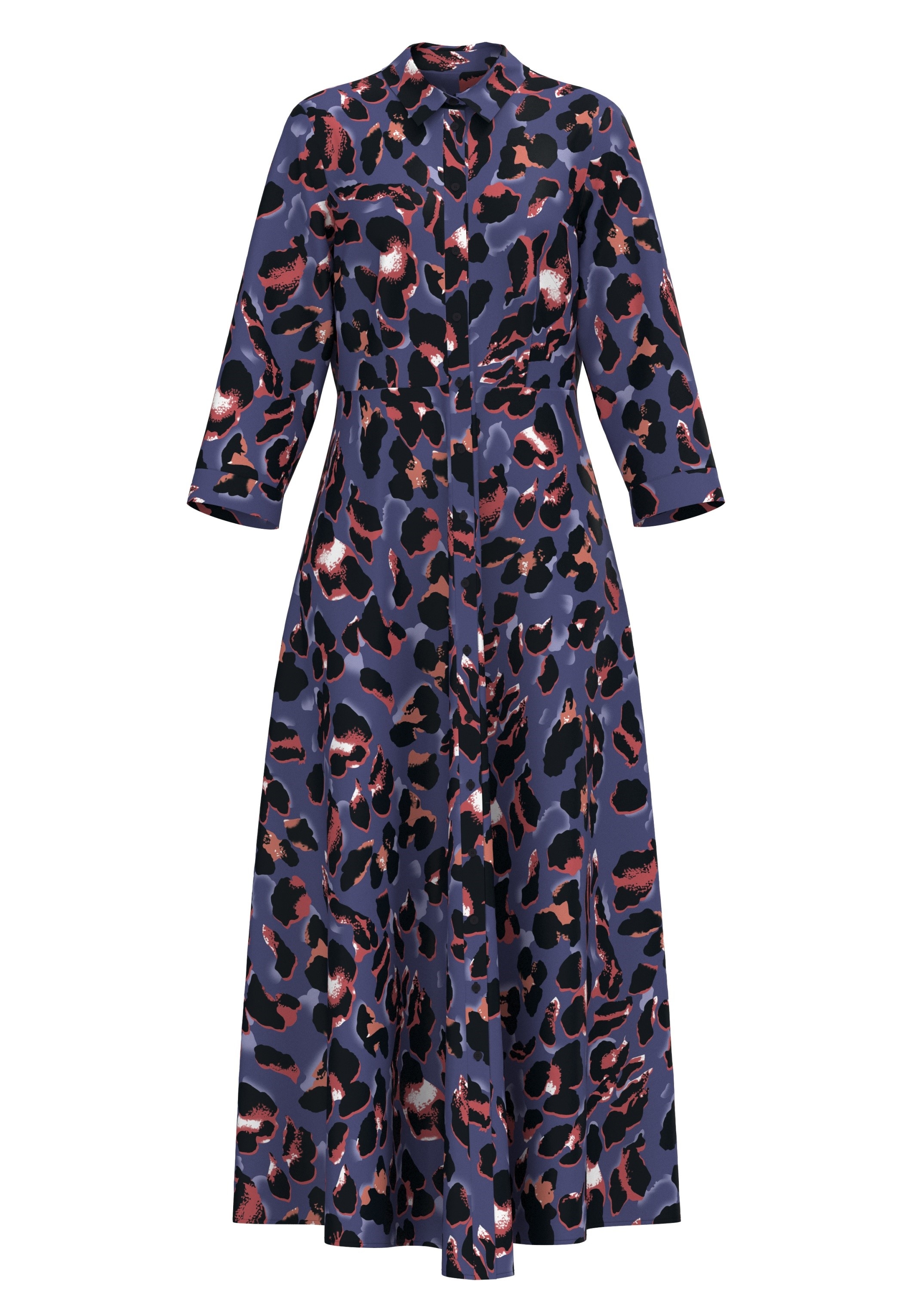 Y.A.S Hemdblusenkleid »YASSAVANNA LONG SHIRT DRESS« Sommerkleid, mit 3/4 Ärmel