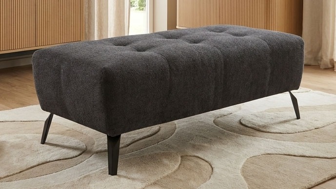 GOODproduct Tabouret »Viborg« Pouf rembourré Viborg assorti au canapé, largeur 121 cm