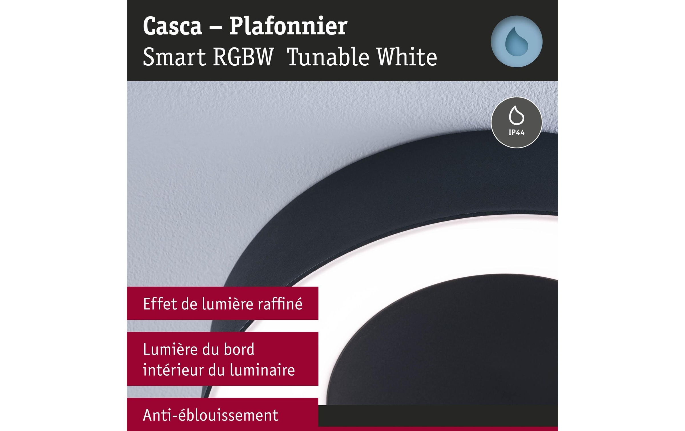 Paulmann Deckenleuchte »Casca« LED-Modul 1 Stk. Tageslichtweiss dimmbar