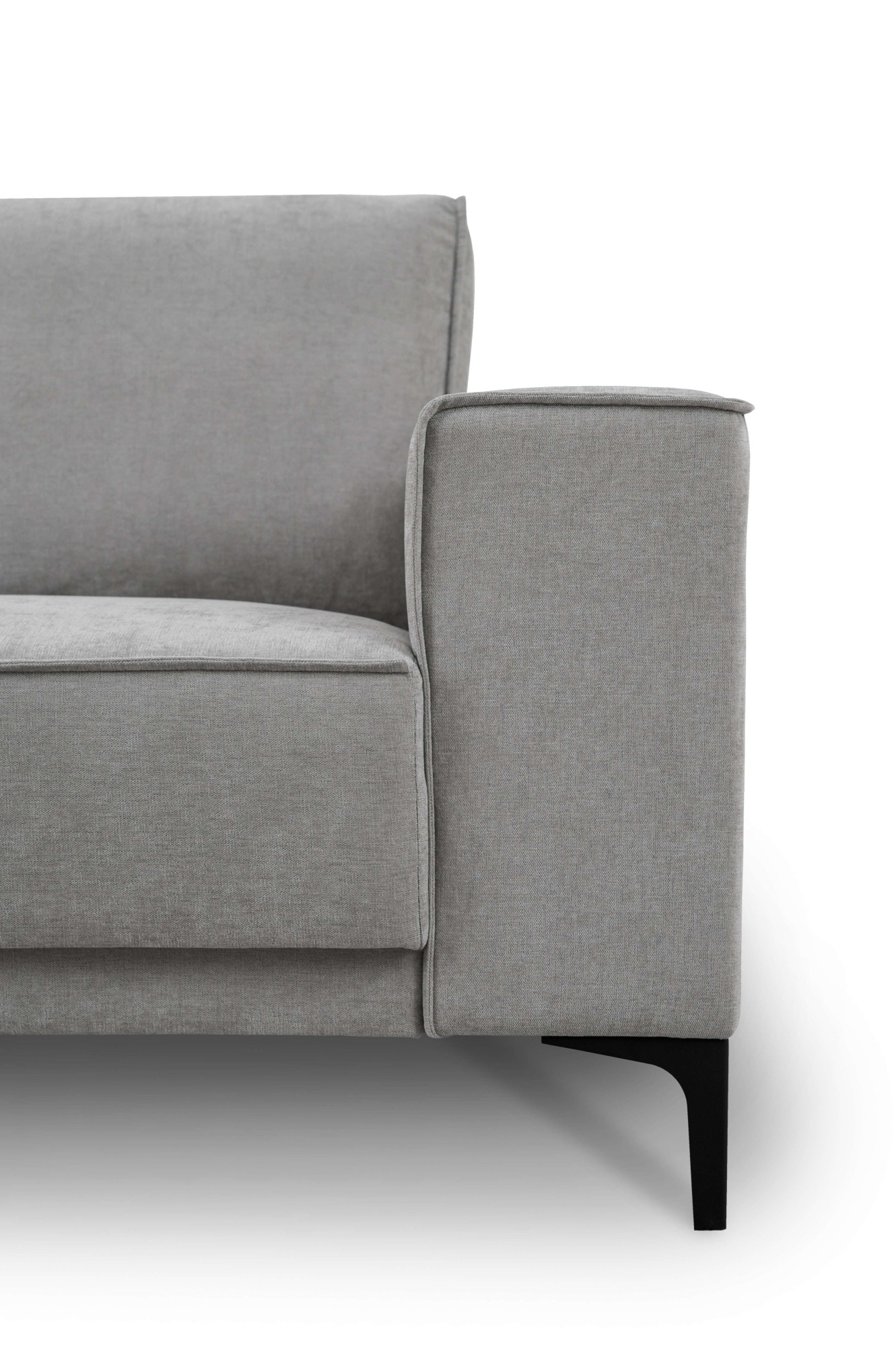 GOODproduct 2-places »OLAND Struktur fein, Sofa, B: 164 cm, Skandi-Design« 164 cm, suspension à vagues, design scandinave, pieds en métal