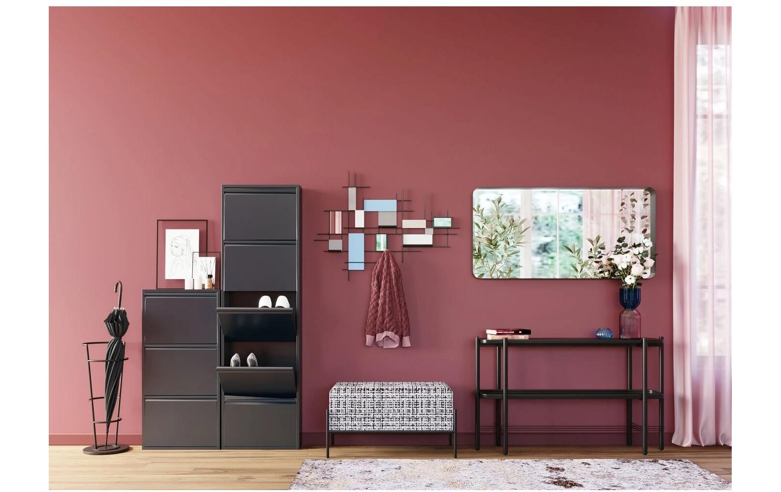 Kare Design Sitztruhe »Buttons Storage B&W Klein, 80 cm«