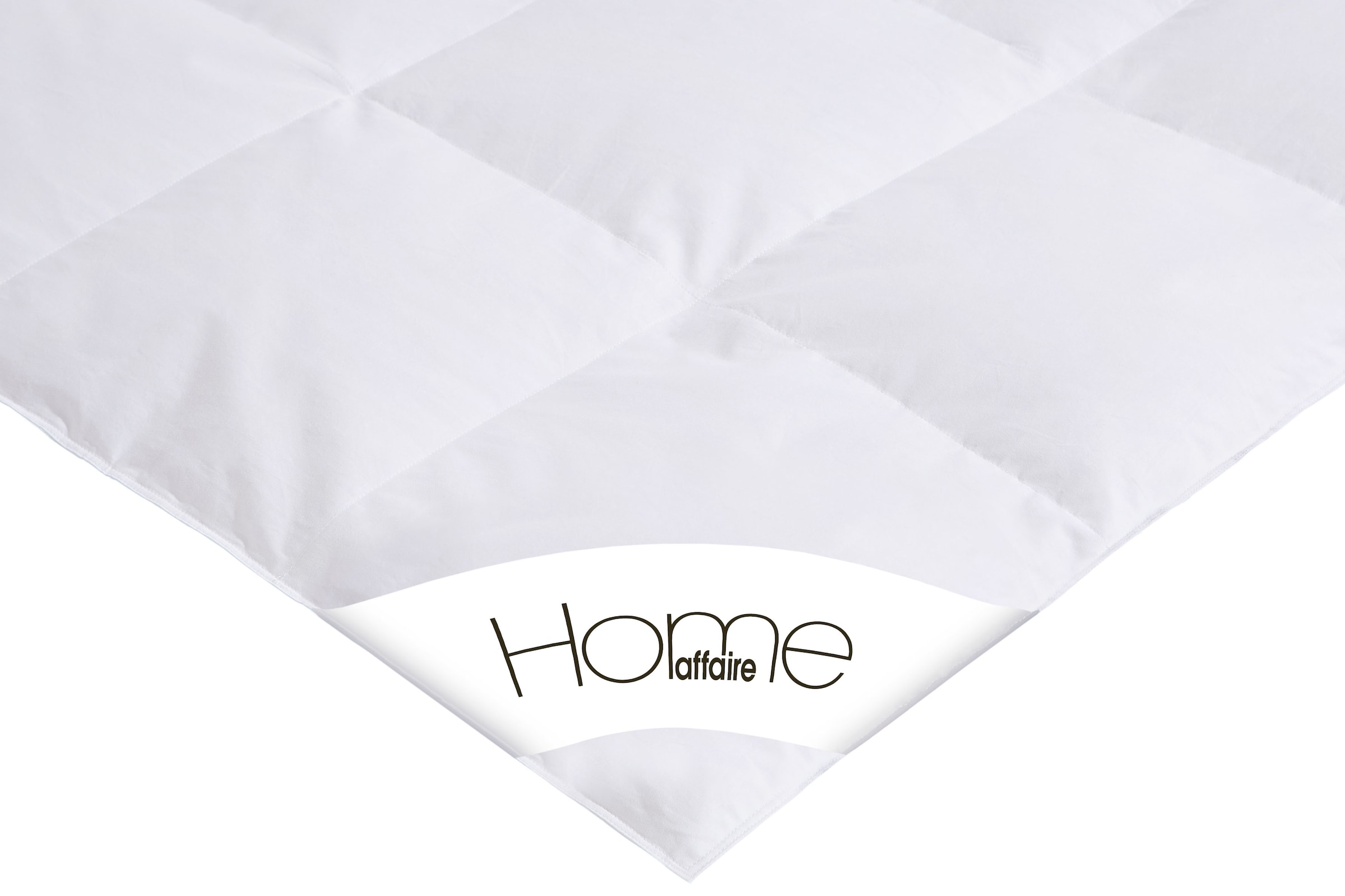 Home affaire Daunenbettdecke + Kopfkissen »Köniz, Bettdecke 135x200&155x220 cm mit 80x80 cm Kissen Made in Green« 2-tlg., Set mit Kissen, allergiker geeignet (Hausstauballergiker)