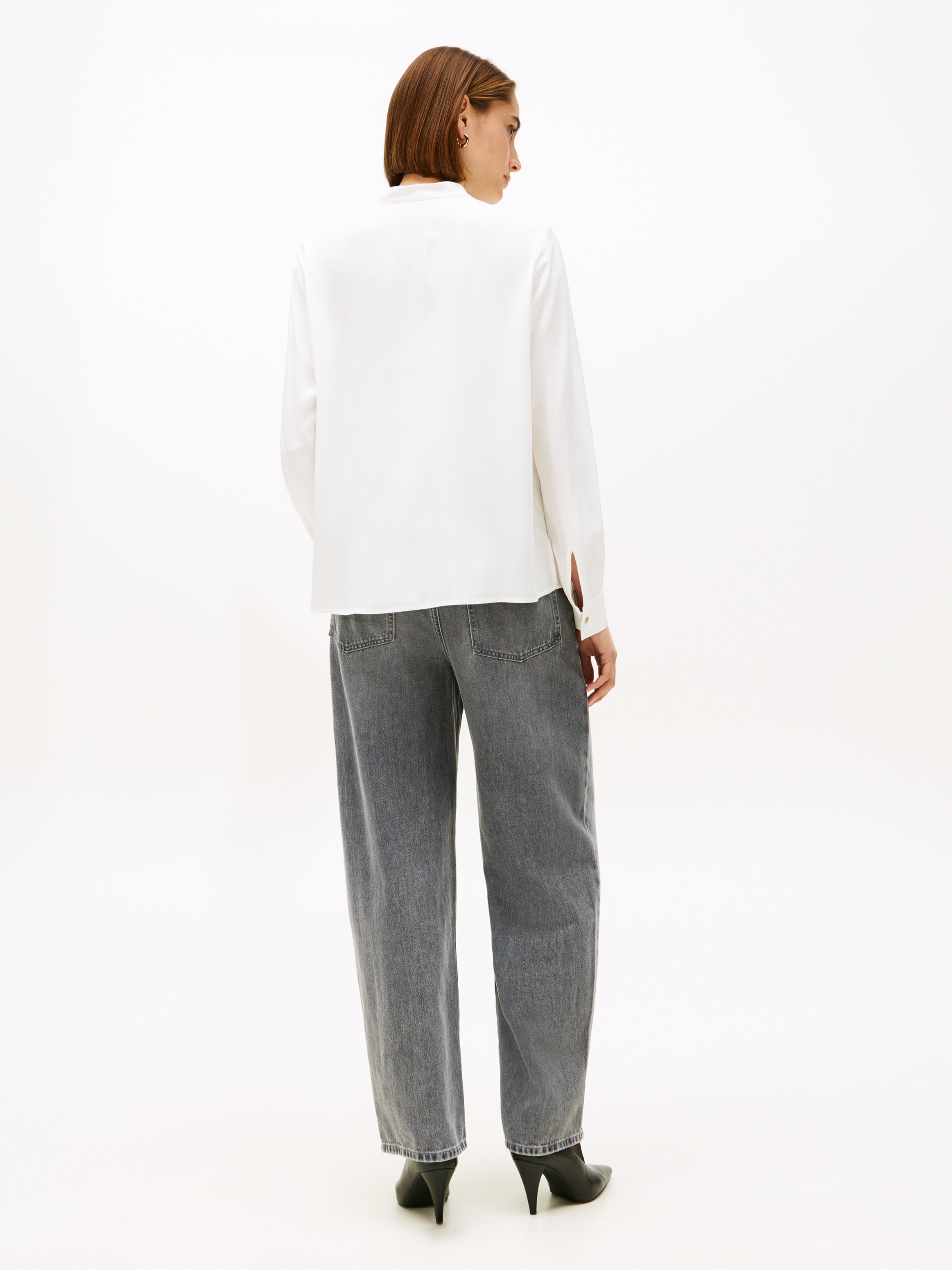 Tommy Hilfiger Blouse à manches longues »VIS TWILL V-NK BLOUSE«