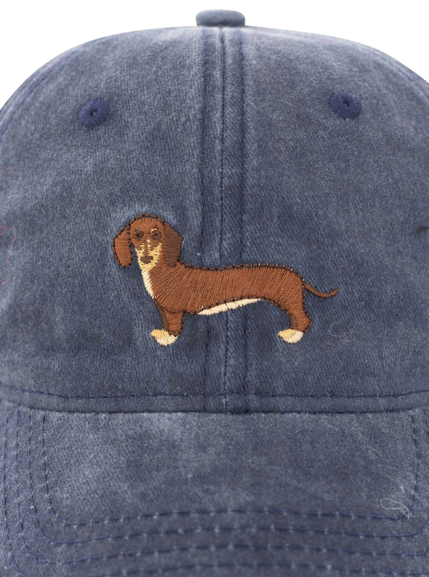 Zwillingsherz Baseball Cap »"Dackel"« Dackelmotiv gestickt, moderner Vintage Look