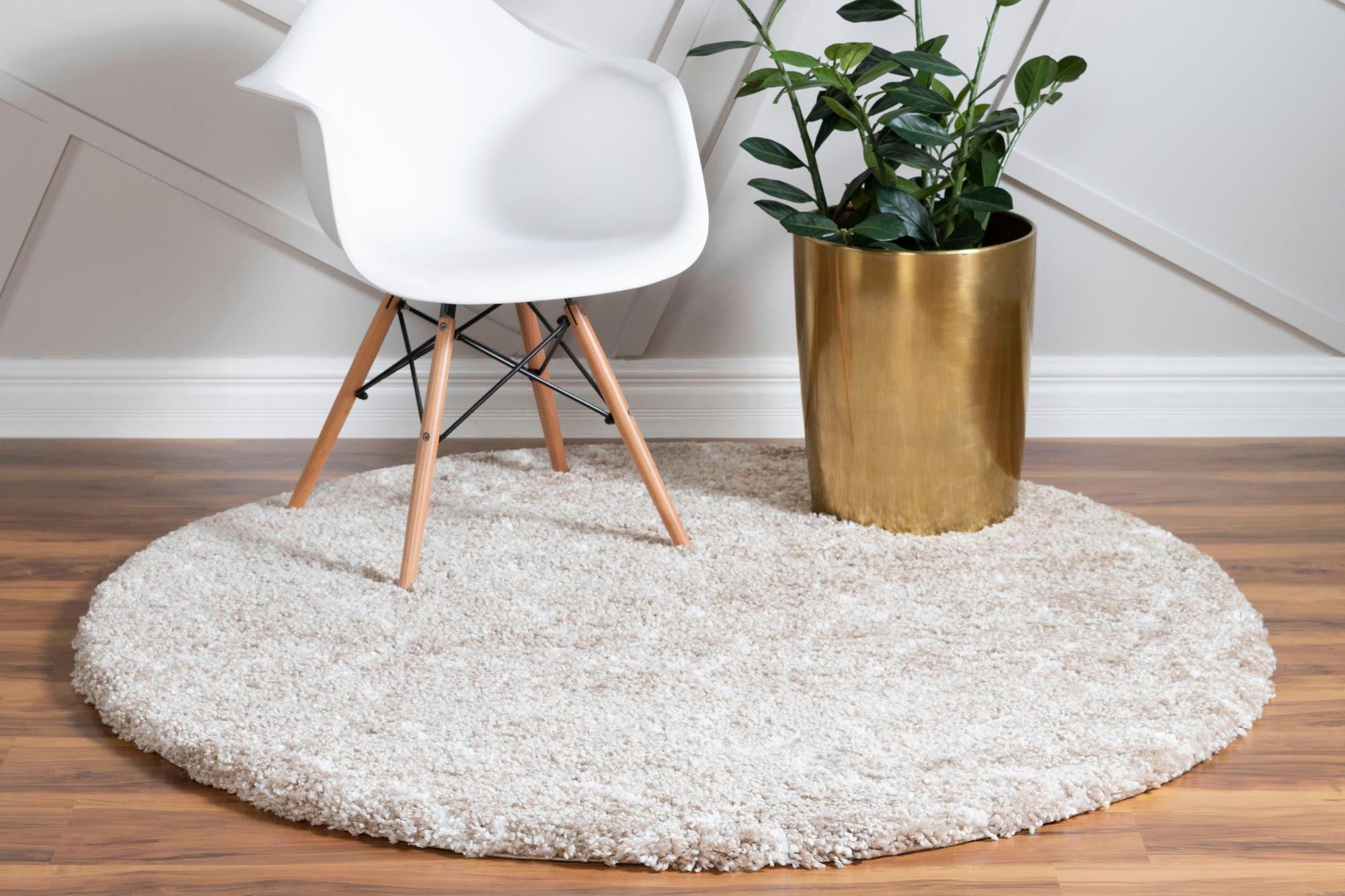 Myflair Möbel & Accessoires Tapis à poils longs »Temara Shag, LAGERRÄUMUNG!« Rond 51 mm Höhe gewebt, Scandi Design, ideal im Wohnzimmer & Schlafzimmer