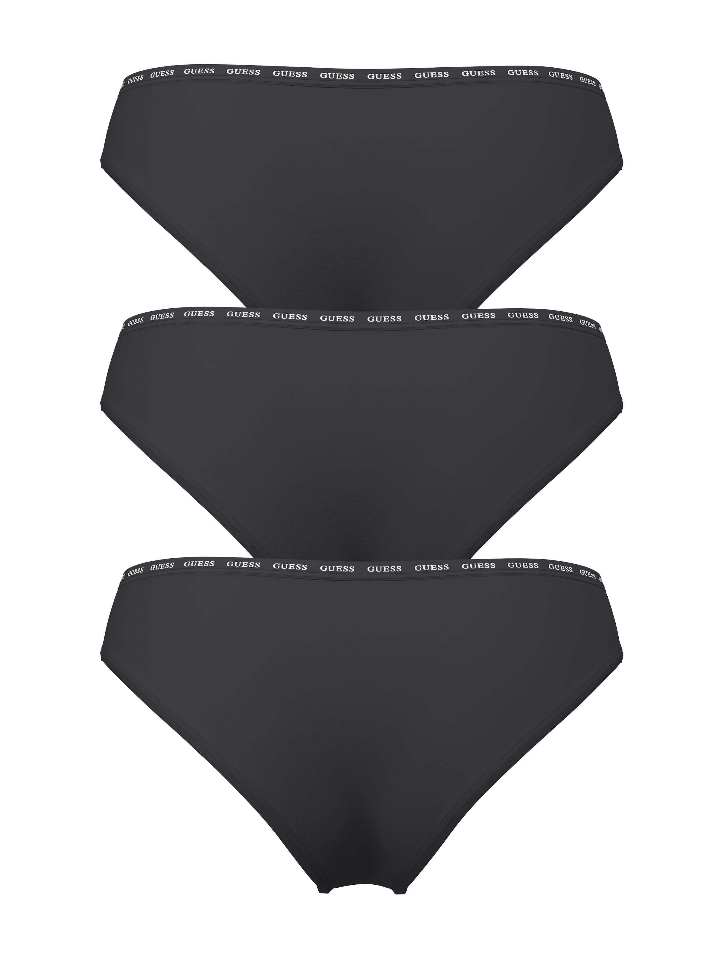 Guess Slip »3 PACK BASIC BRIEF« Paquet, 3 cuis en mélange de coton, ceinture avec logo