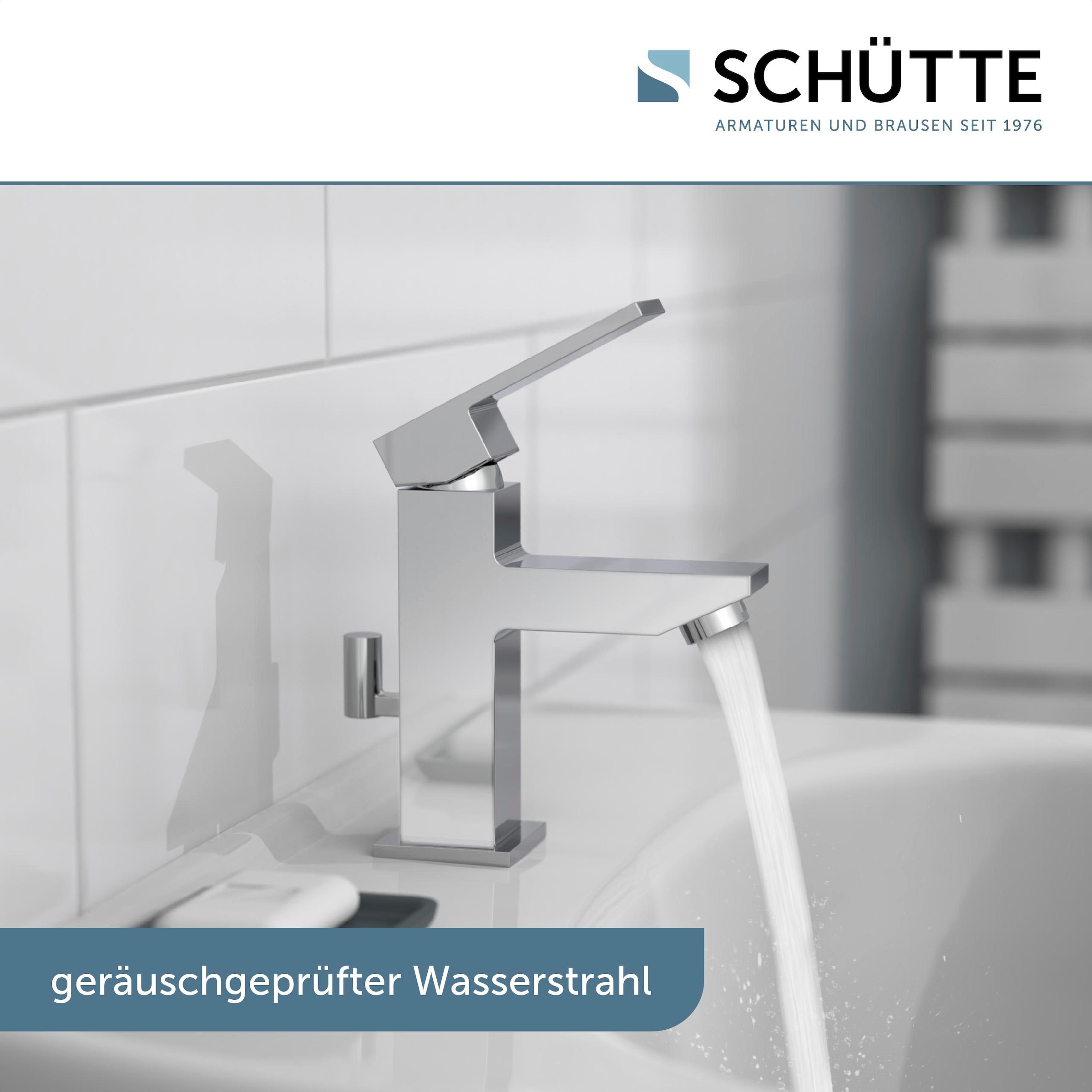 Schütte Waschtischarmatur »TOKYO II« 1 Stk. tlg. geräuscharme Kartusche, Marken-Mischdüse, inkl. Zugstange
