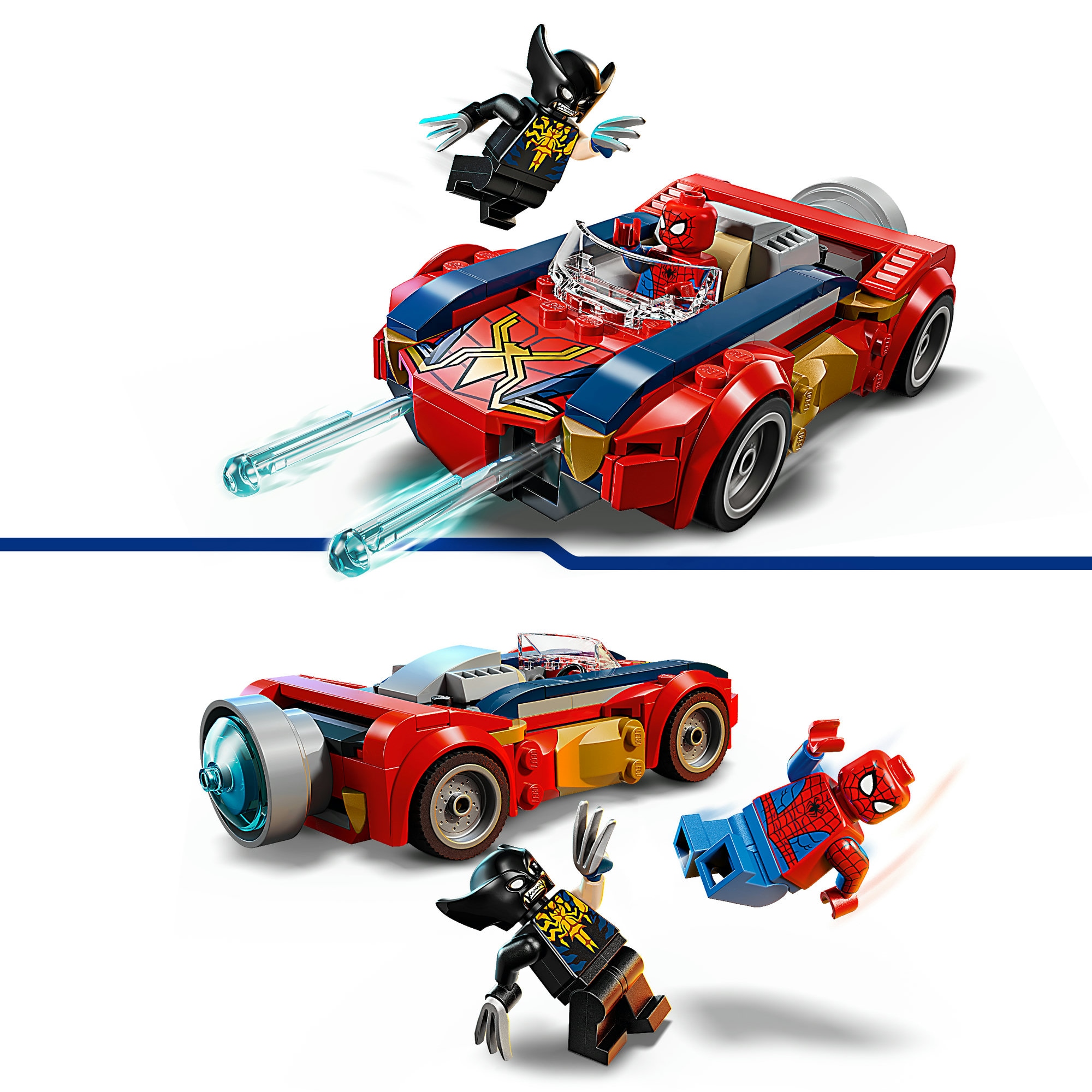 LEGO® Pions de construction »Spider-Man Auto vs. Venomized Wolverine (76336), LEGO Super Heroes« Made in Europe