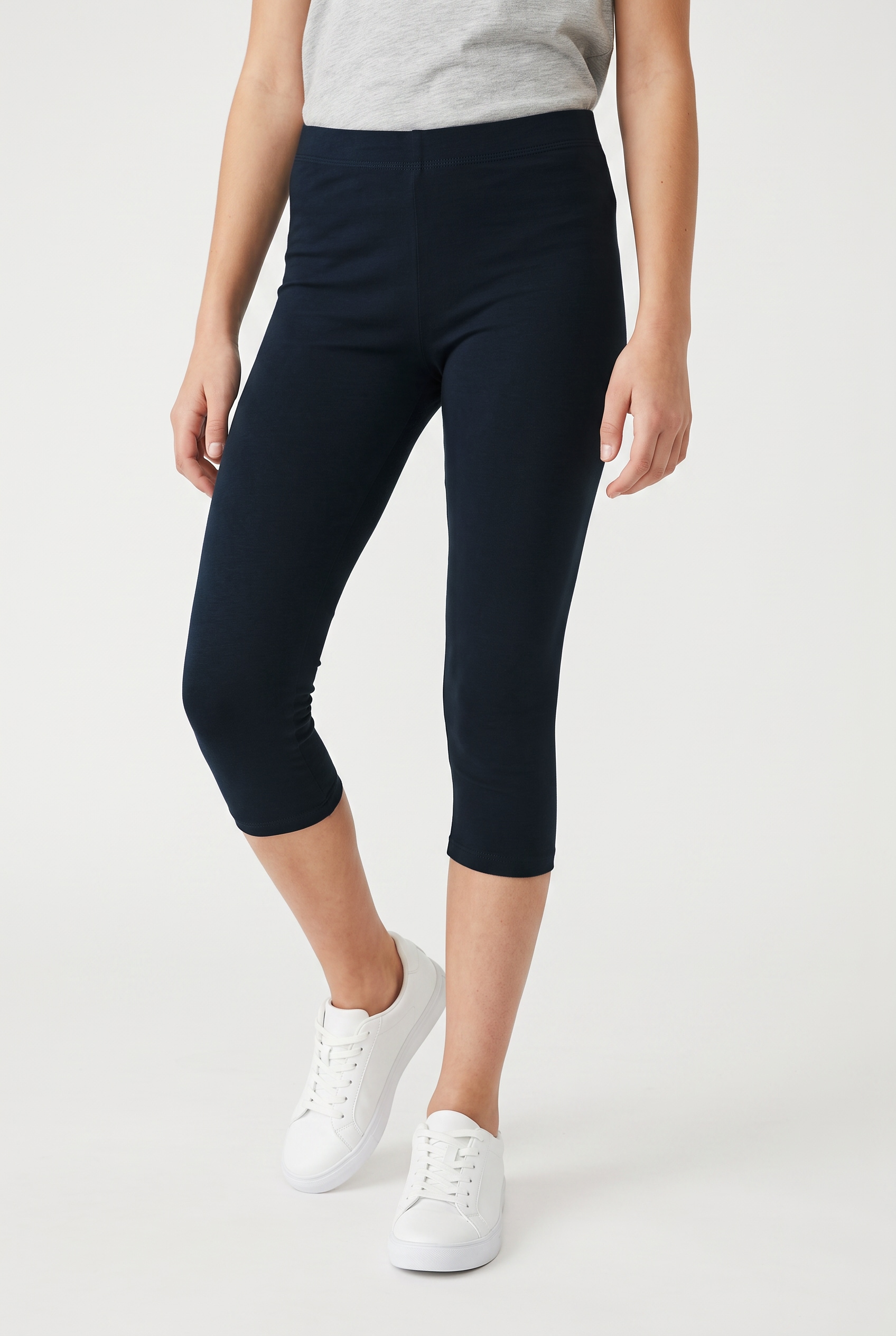 Name It Corsaire »NKFVIVIAN 2P CAPRI LEGGING F NOOS«  en mélange de coton avec élasthanne, coupe régulière, longueur mollet, élastique