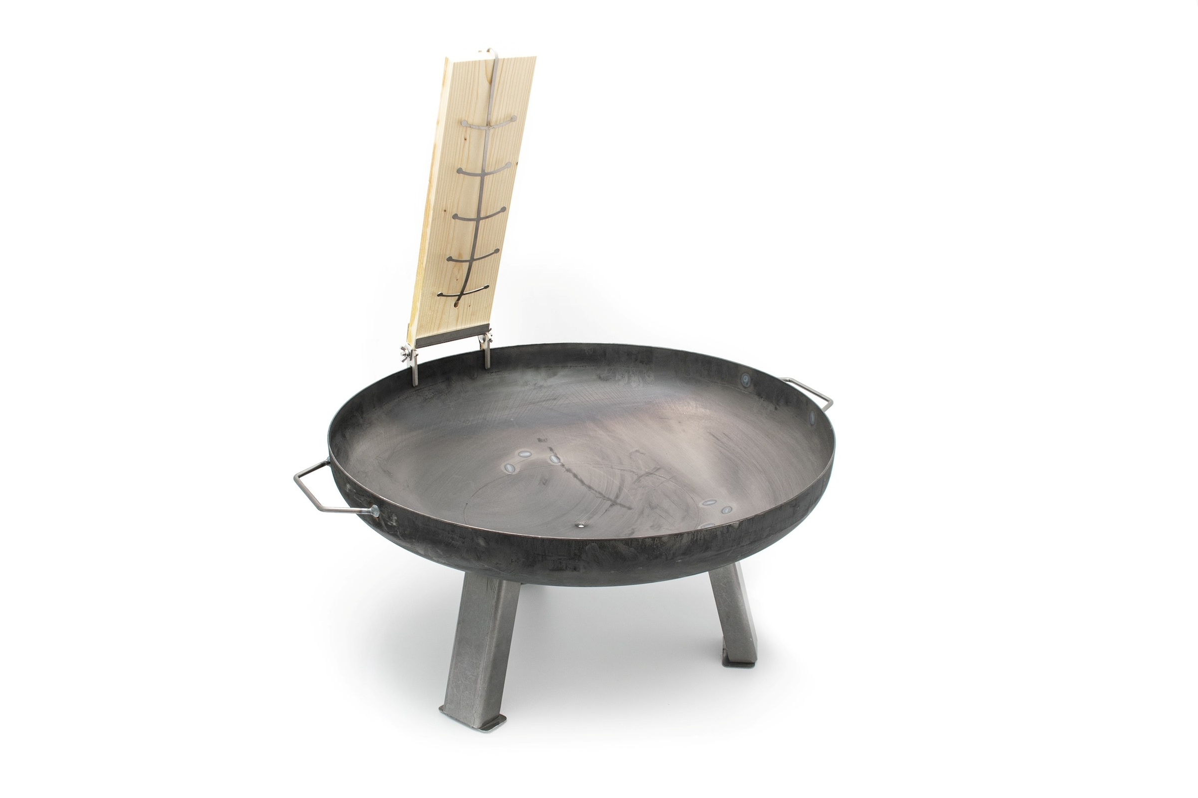 Buschbeck Grillguthalter »Flammlachsbrett-Set« Edelstahl | Massivholz 2 Buchenbretter, 1 Halter, 1 Spange, 