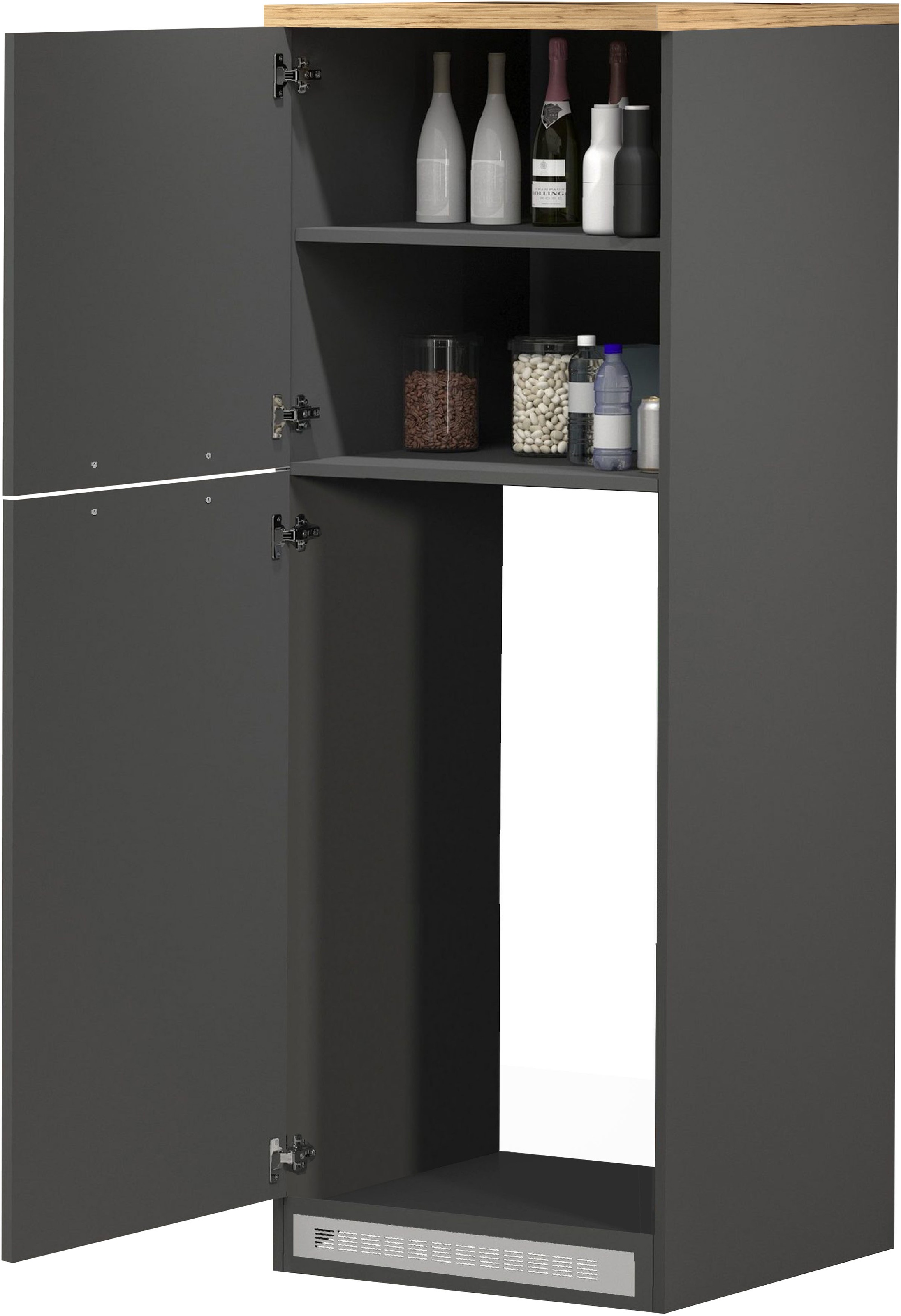 KOCHSTATION Kühlumbauschrank »KS-Sole« Breite 60 cm, Nischenmass 56,8/53/90 cm