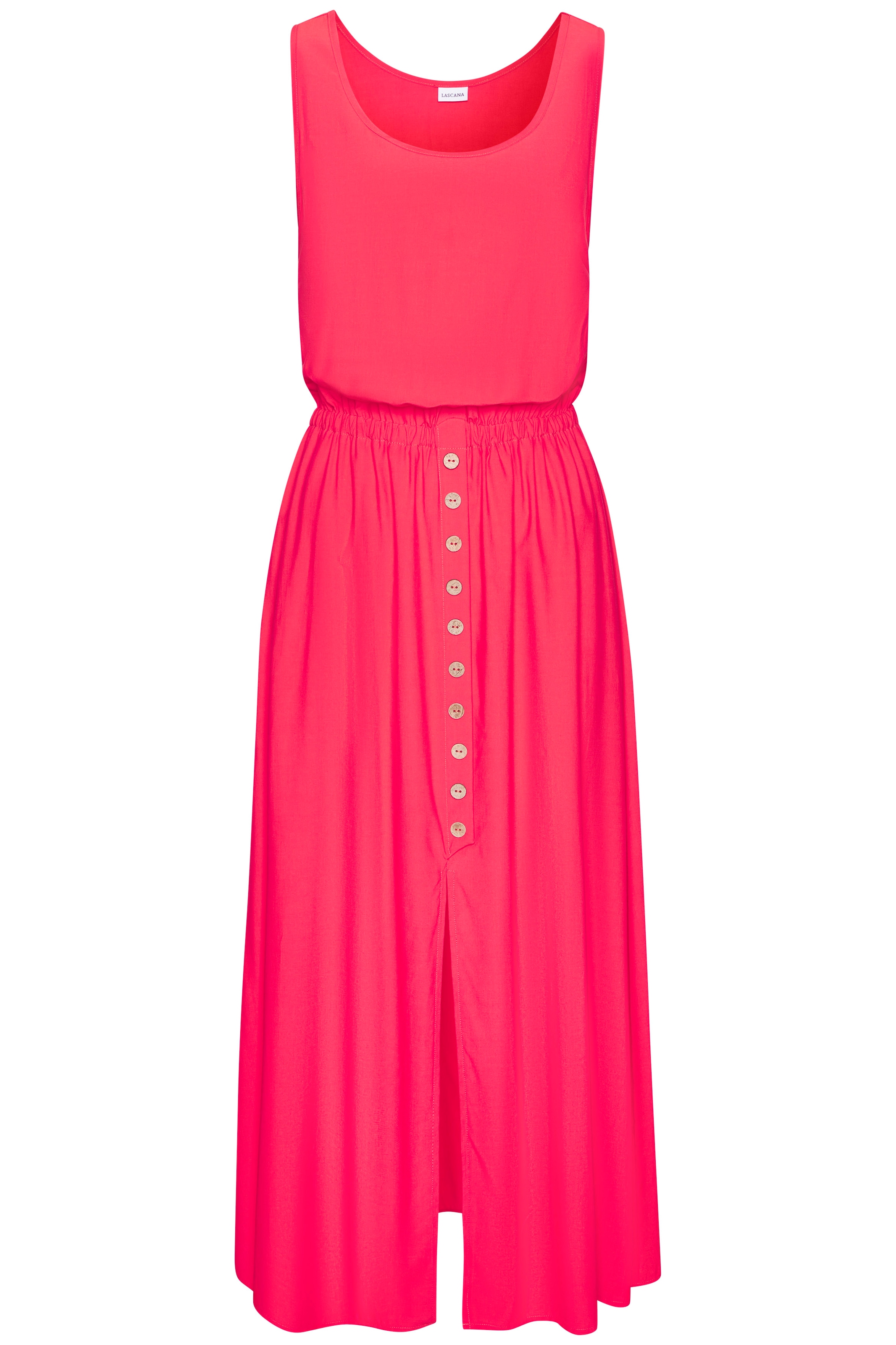 LASCANA Maxi robe avec boutons décoratifs, robe d'été, tendance