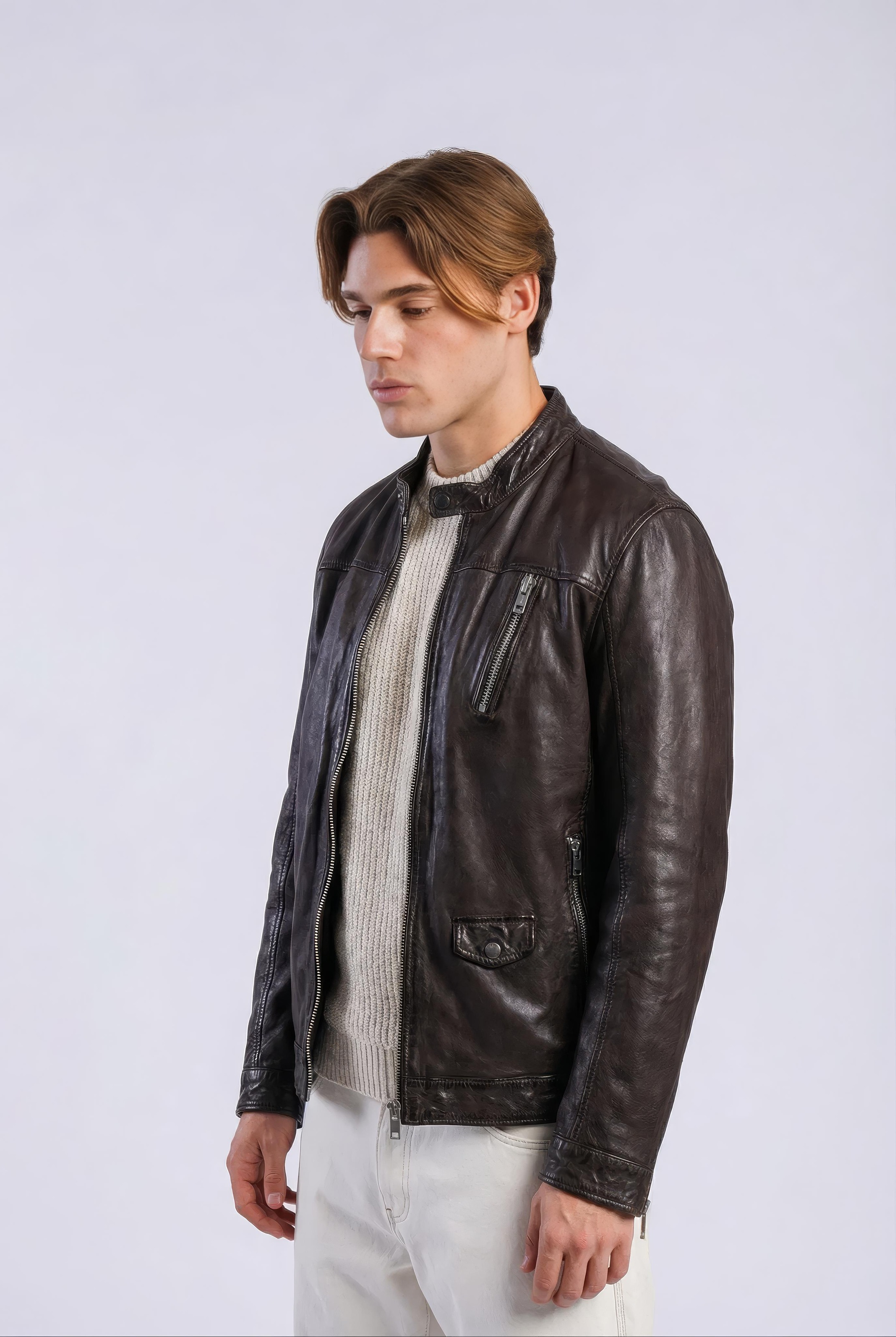 Freaky Nation Veste en cuir »Fiero-FN«