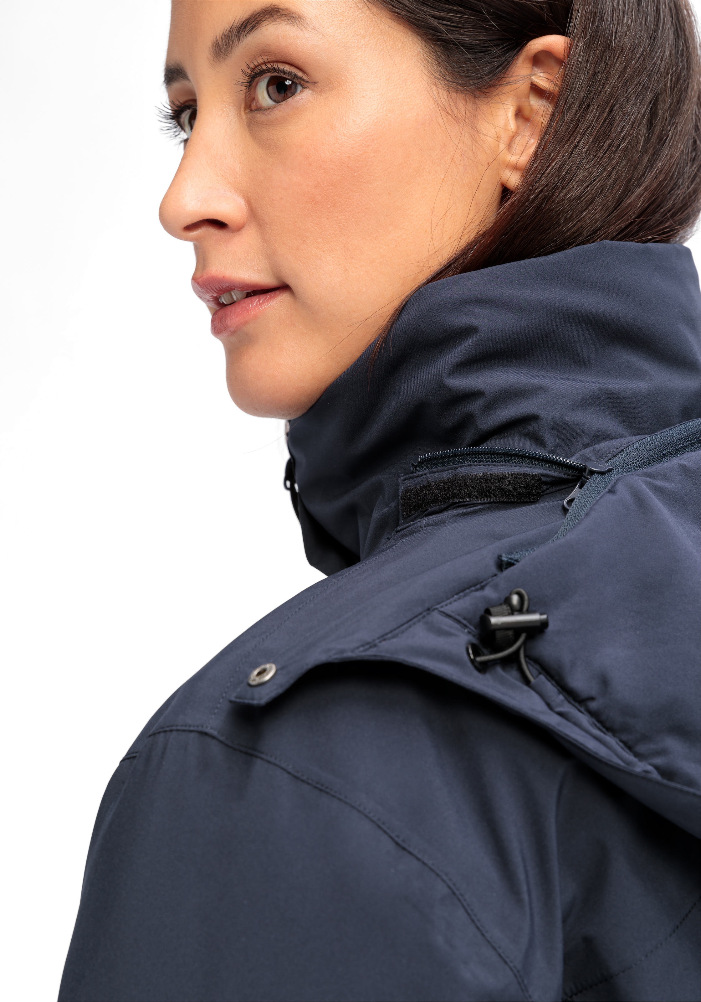 Maier Sports Funktionsmantel »Metor Coat W« Damen Mantel, Outdoormantel wind/wasserdicht, 4 geräumige Taschen