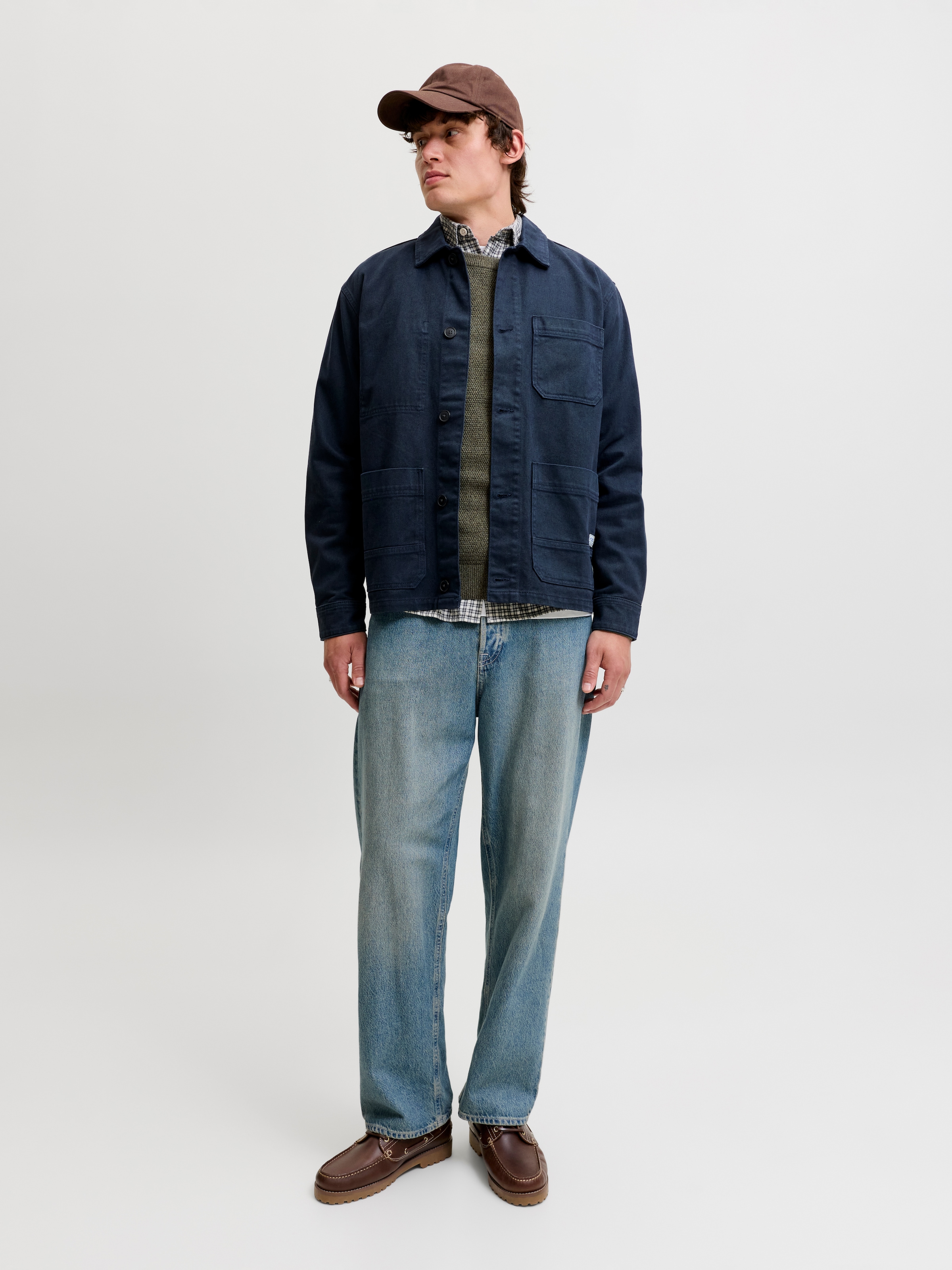 Jack & Jones Pull en tricot »JJERYDER KNIT CREW NECK NOOS« coton, coupe régulière