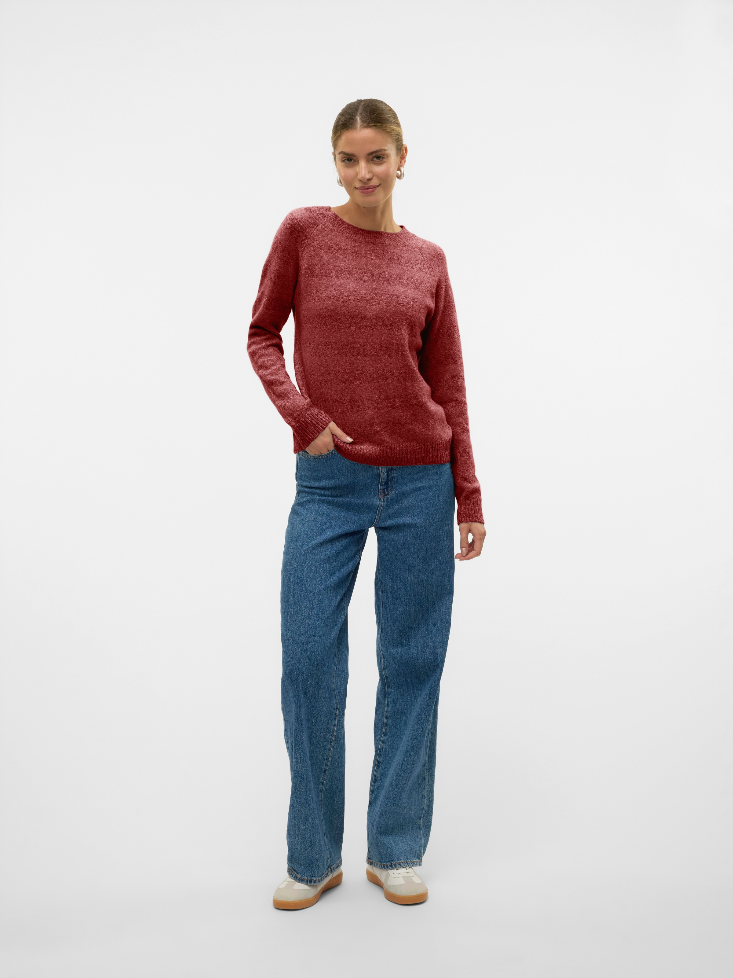 Vero Moda Pull à col rond »VMDOFFY LS O-NECK BLOUSE GA NOOS«