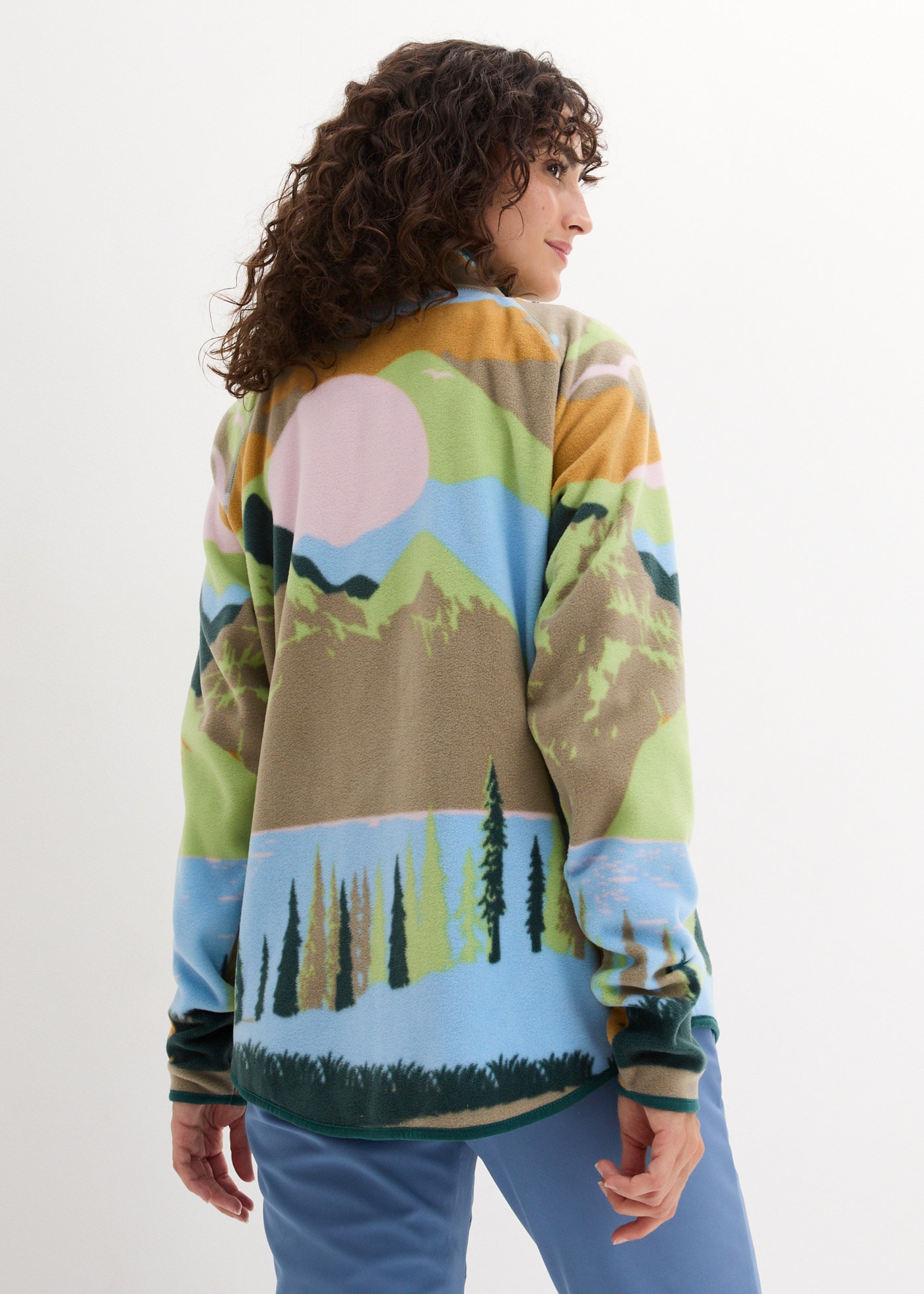 bonprix Veste polaire lässige Passform, aus 100% Polyester, mit Reissverschluss-Taschen