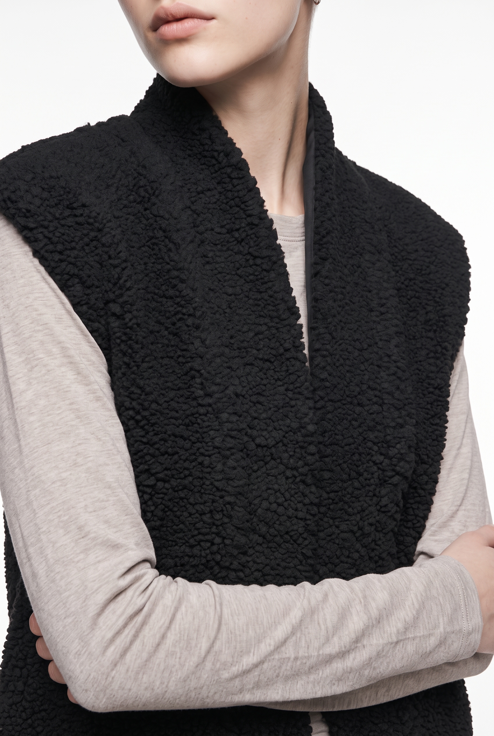 ONLY Gilet en peluche »ONLNIKITA TEDDY WAISTCOAT OTW« fibre synthétique