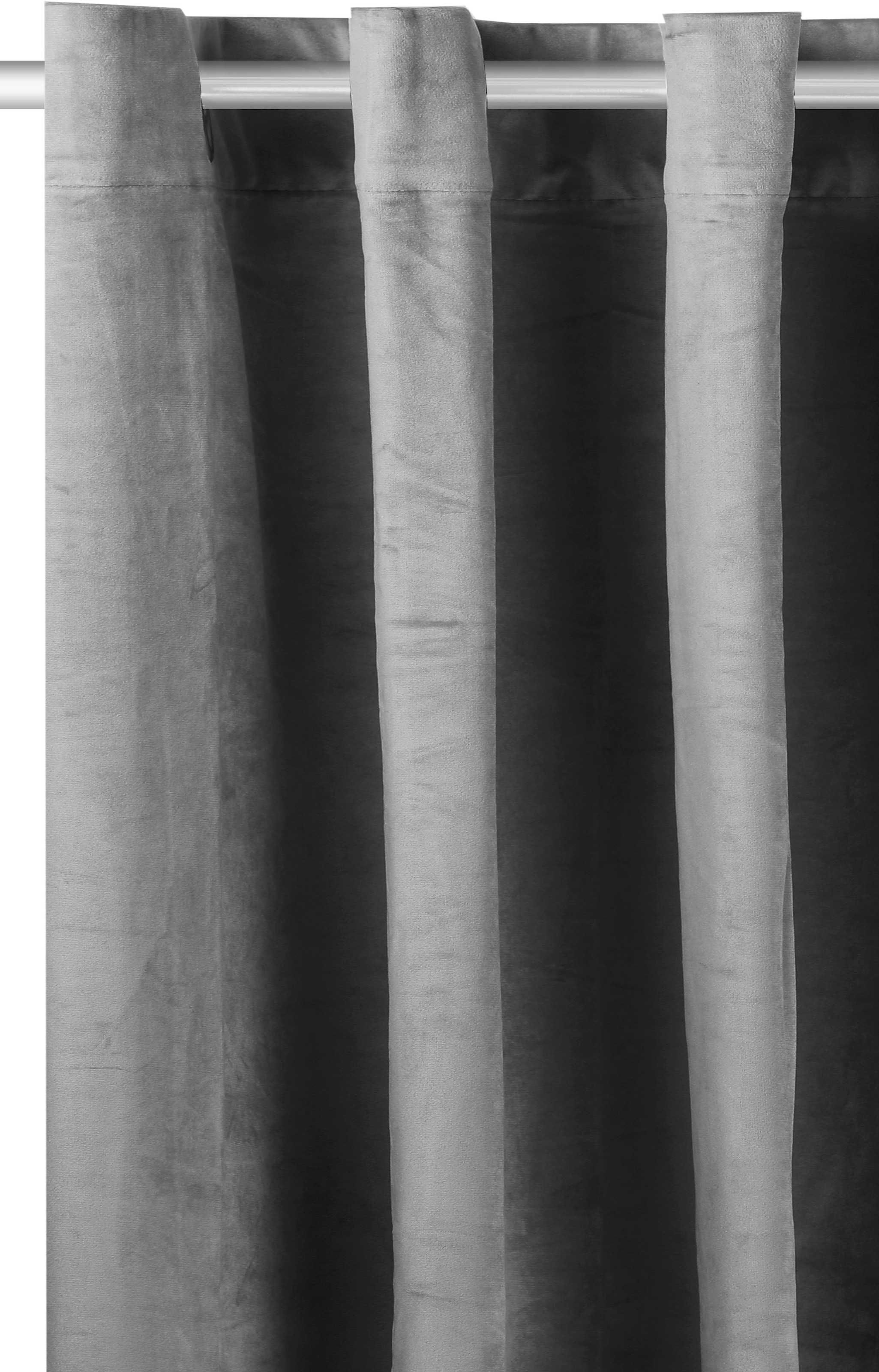 GOODproduct Rideau »Velvet Uni« Œillet 2 cuis tlg. Blickdichter Samt, 2-er Set, edel, Gardine, multifunktional,