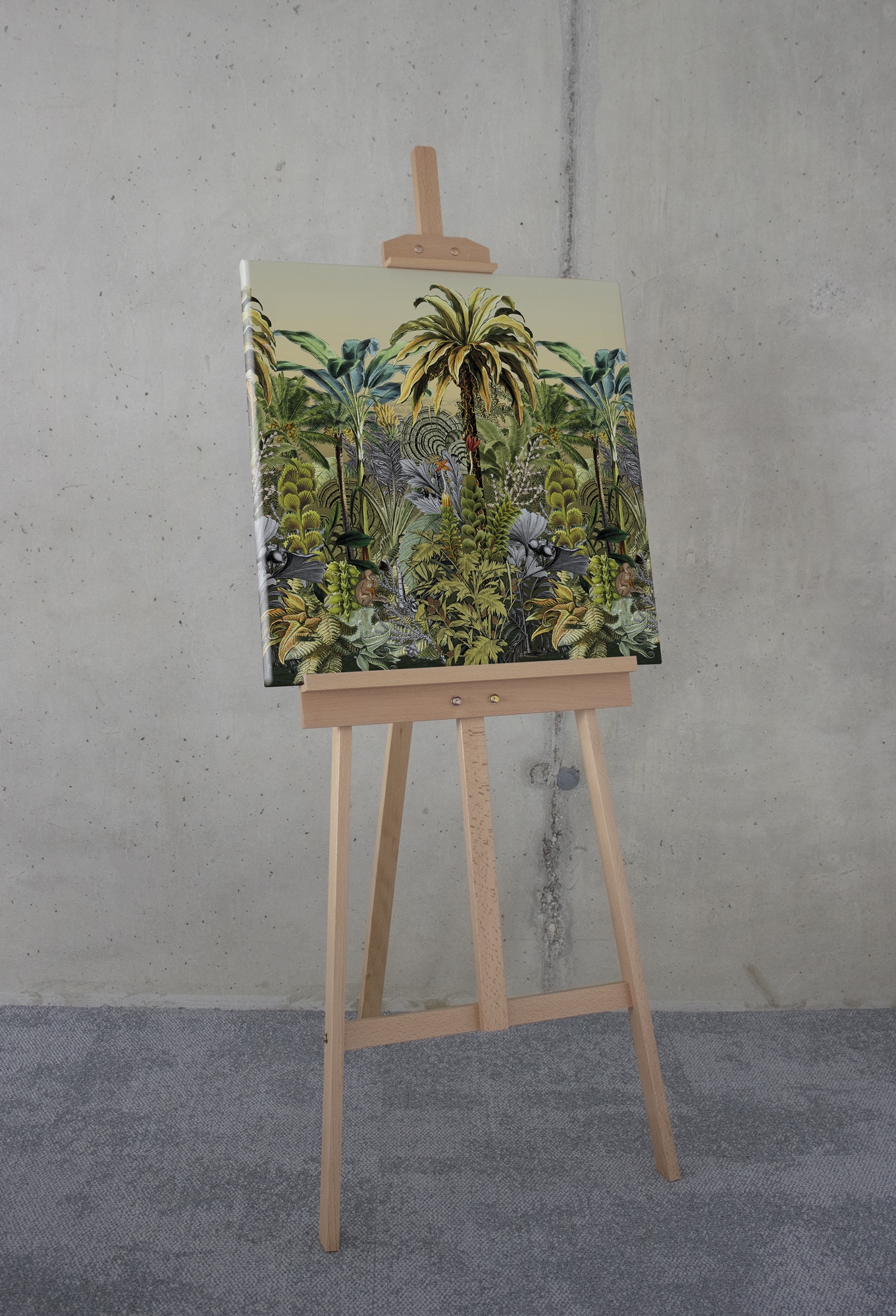 Komar Leinwandbild »Tropical Heat - Grösse 60 x 60 cm« Natur 1 Stk. tlg. Keilrahmenbild mi Echtholzrahmen