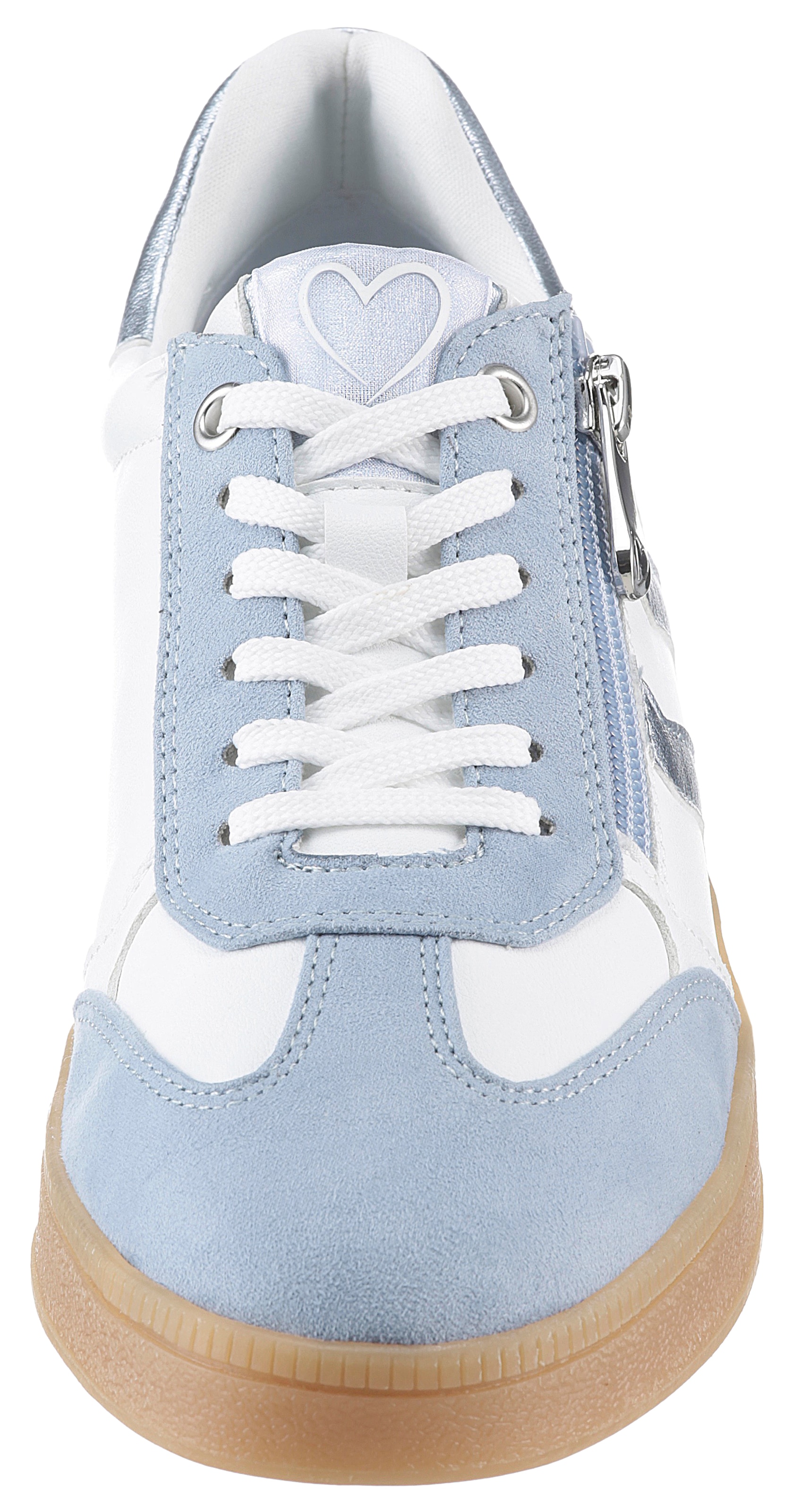 MARCO TOZZI Baskets à plateforme  , Freizeitschuh, Halbschuh, Schnürschuh mit Kontrastbesatz