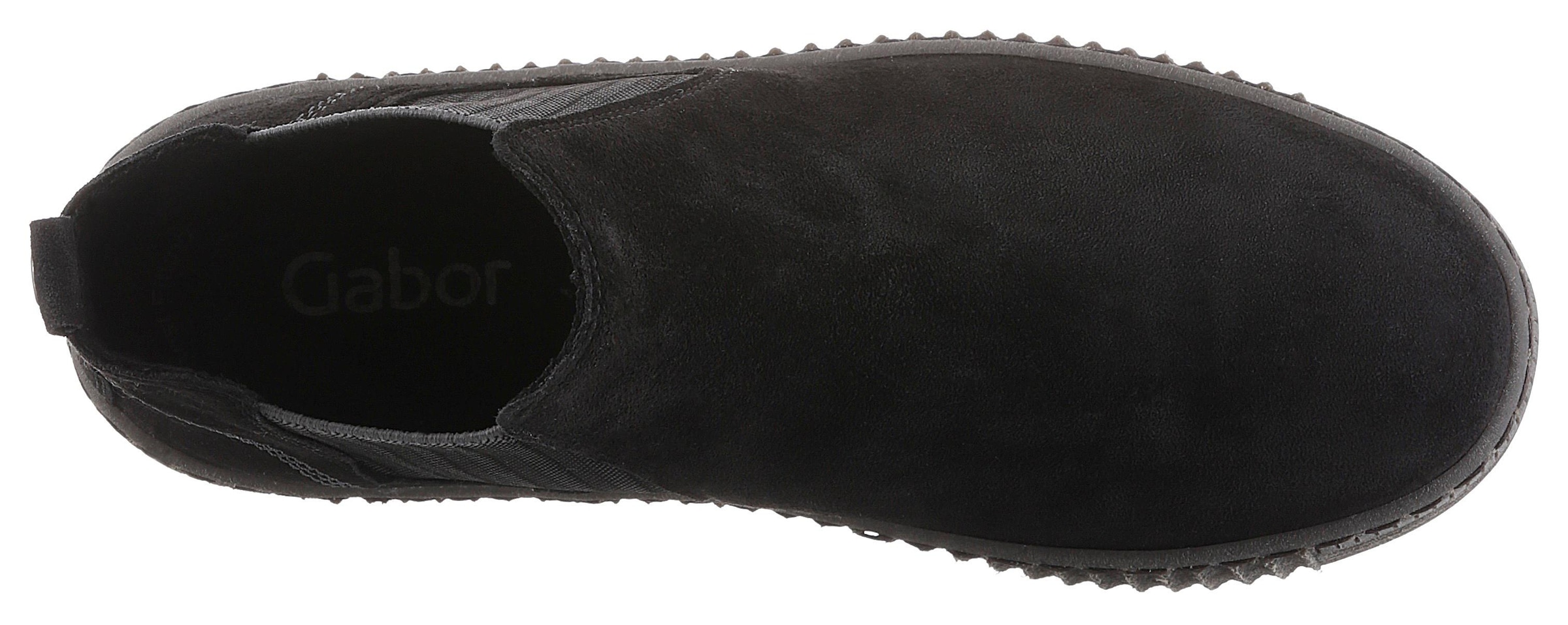 Gabor Chelseaboots  , Plateau, Stiefelette, Schlupfschuh mit dezenten Kontrastnähten