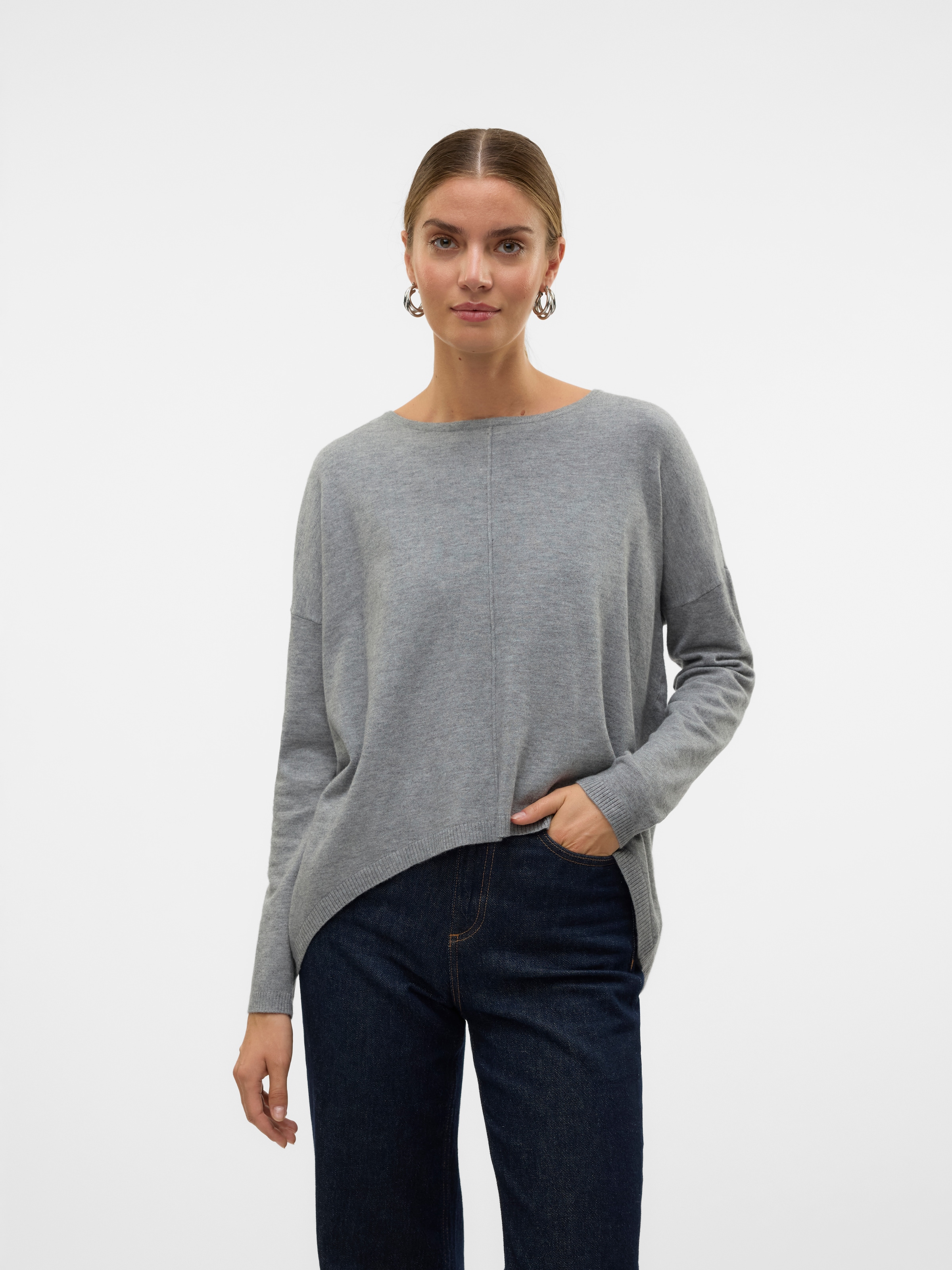 Vero Moda Rundhalspullover »VMBREEZE AURA LS ZIPPER BLOUSE NOOS«