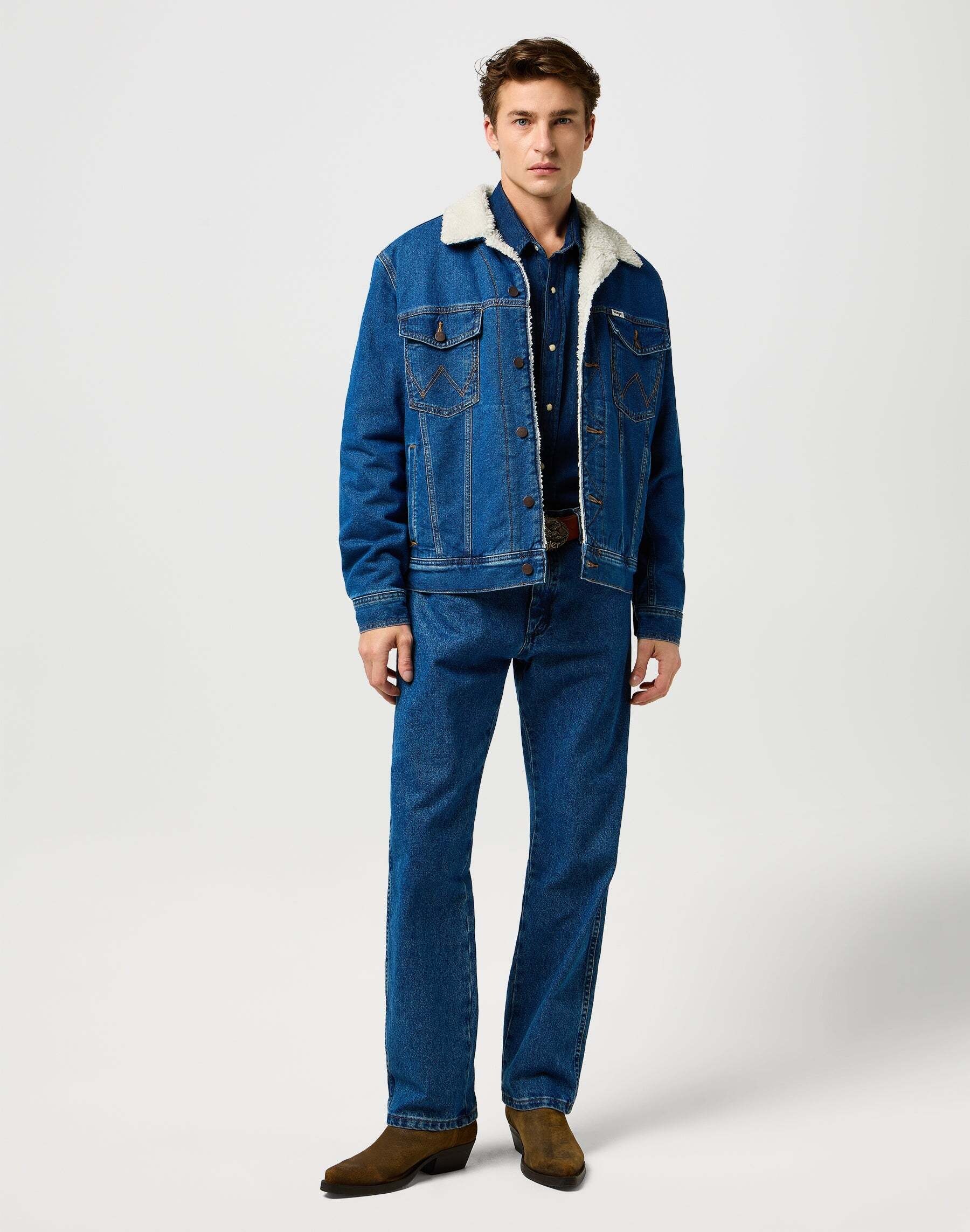 Wrangler Veste en jean »WRANGLER Jeansjacke Sherpa Classic Jacket«