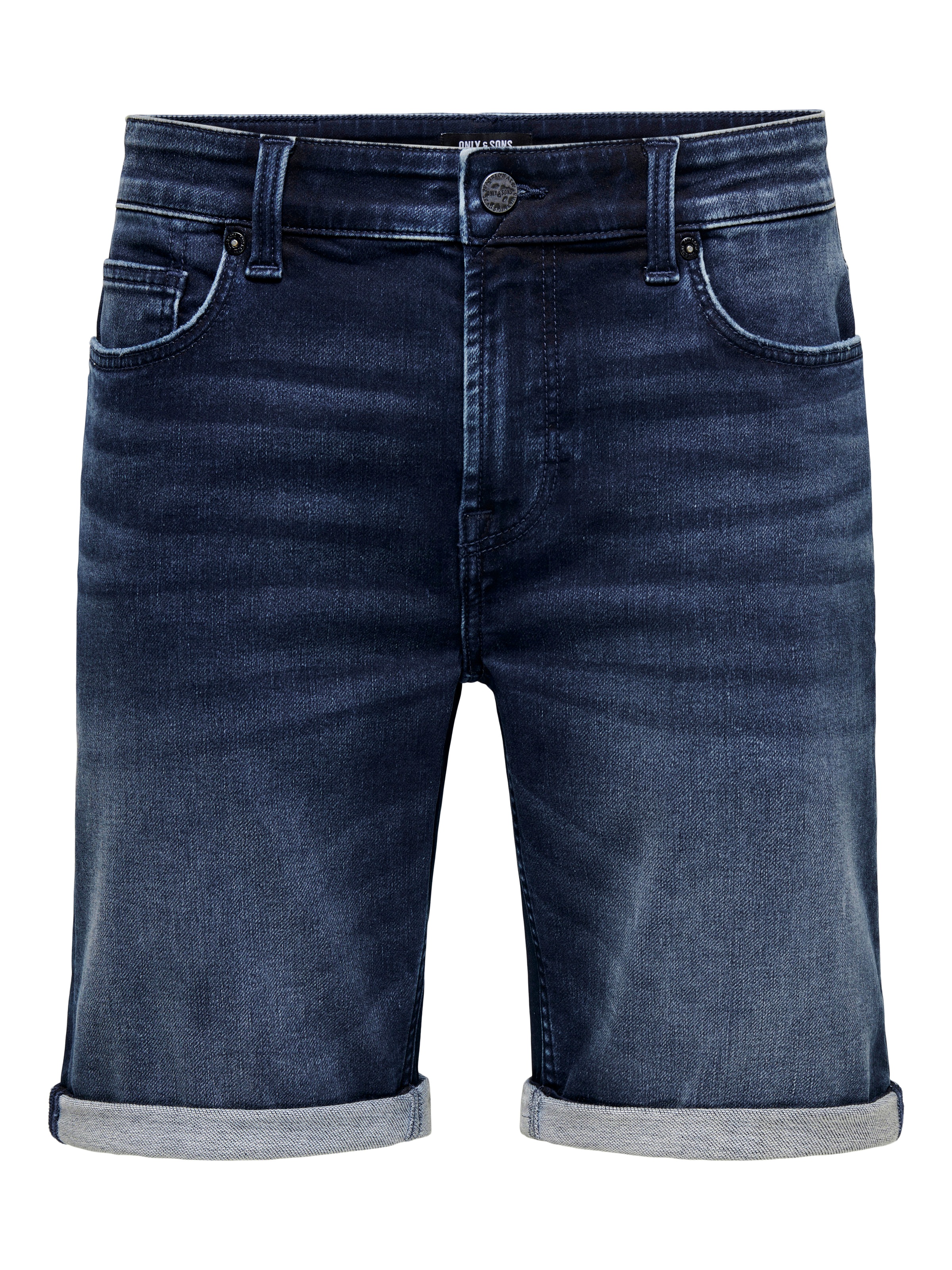 ONLY & SONS Short en jean »ONSPLY JOG DBD 0025 ANA DNM SHORTS NOOS« mélange coton, coupe régulière