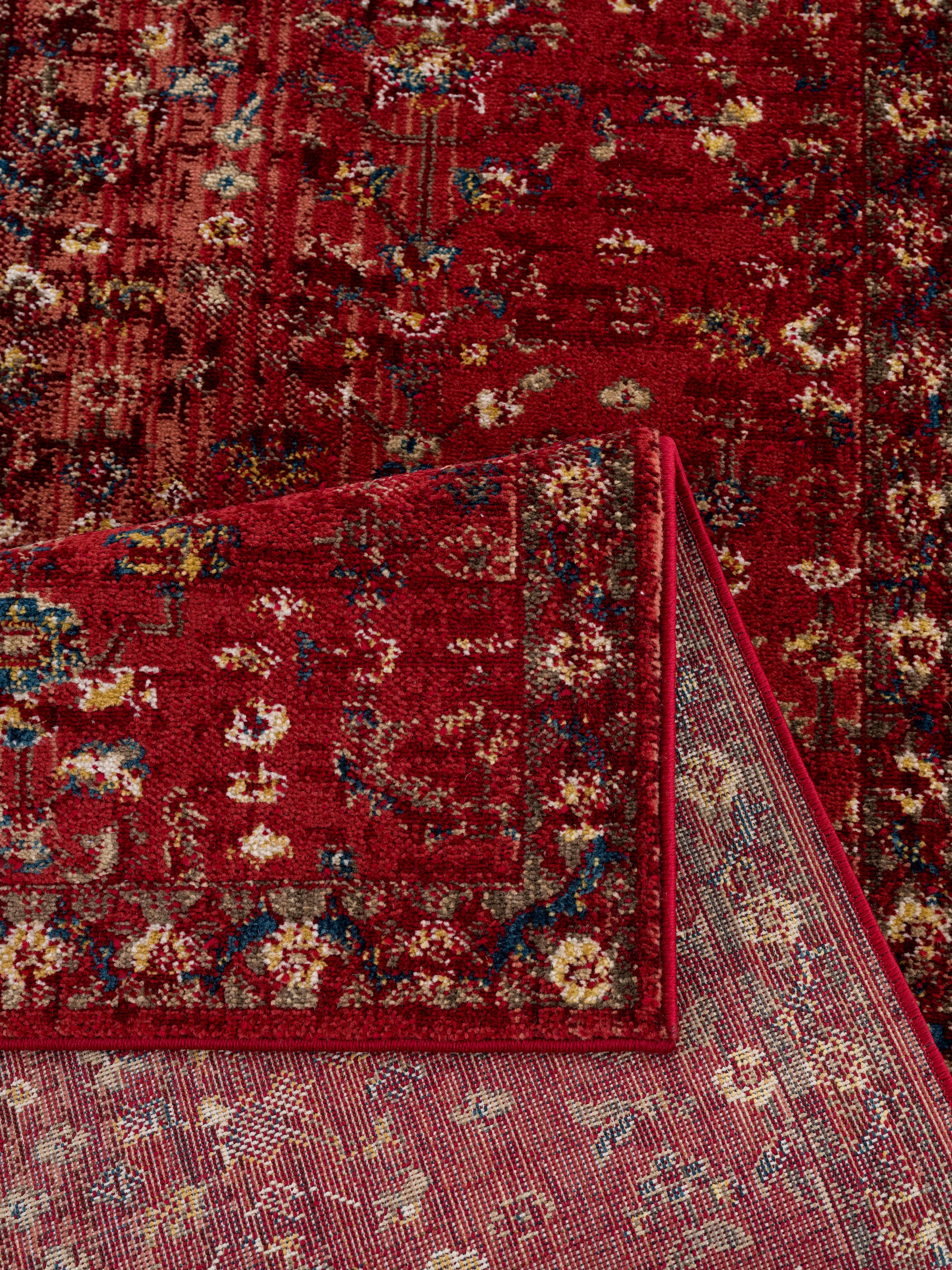 GOODproduct Chemin de table »Clovis« Rectangulaire 11 mm Höhe Teppich im Orient-Design, mit Bordüre, Vintage