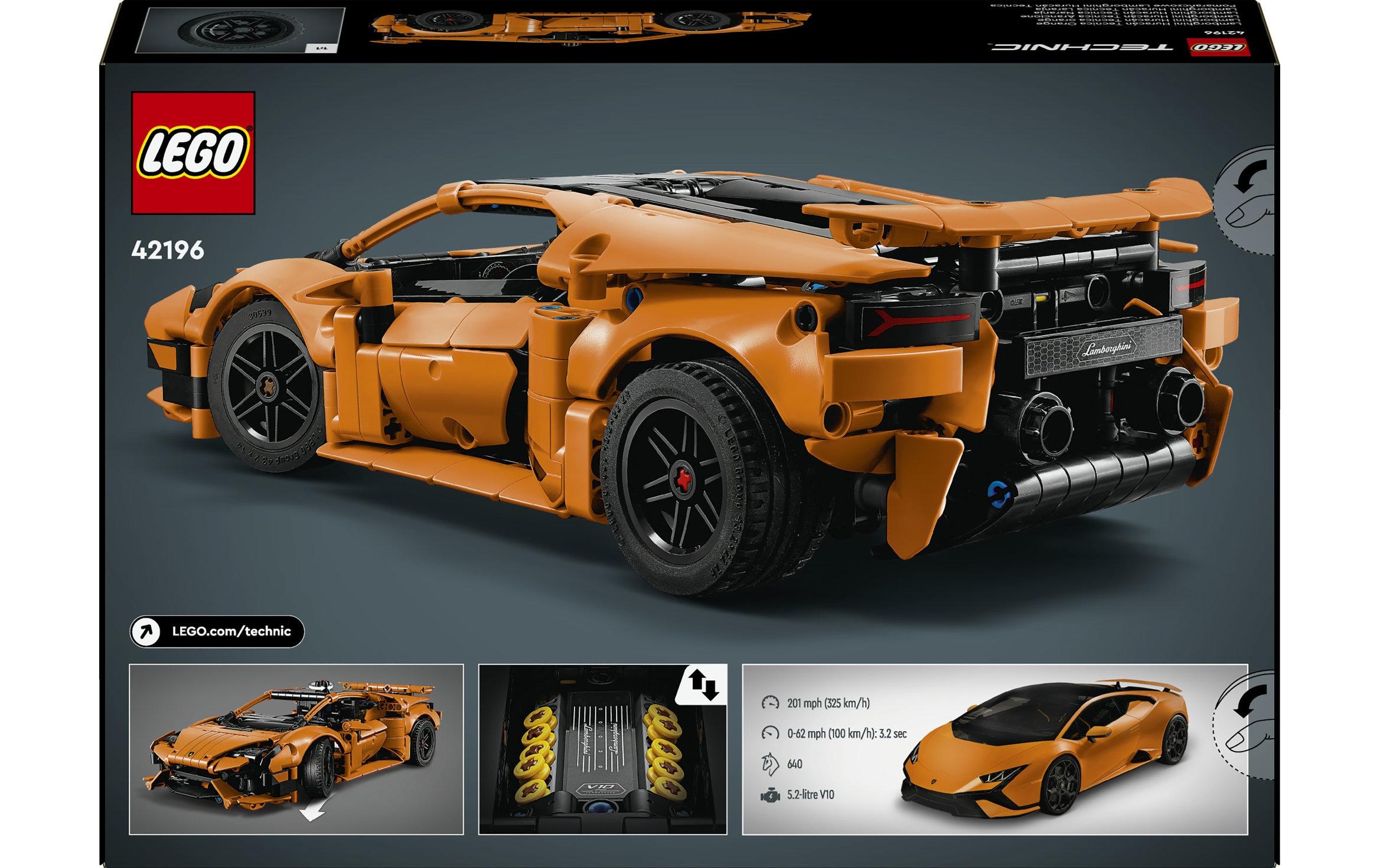 LEGO® Konstruktionsspielsteine »Lamborghini Huracán Tecnica Orange (42196), LEGO Technic« Exklusives Set; Made in Europe