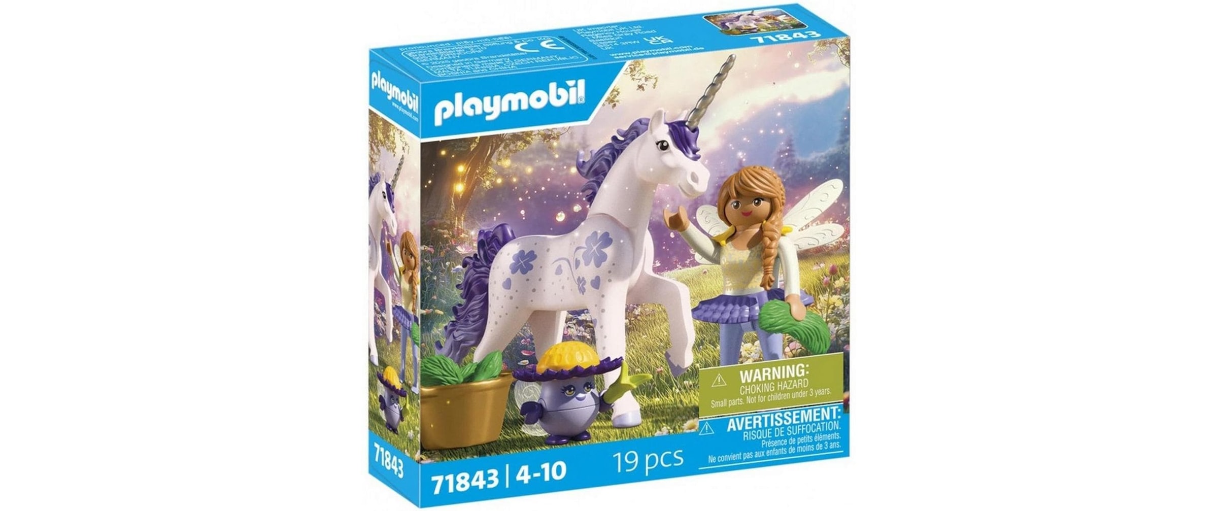 Playmobil® Konstruktions-Spielset »Sammeleinhorn, Glückslavendel mit Fee (71843), Princess Magic«