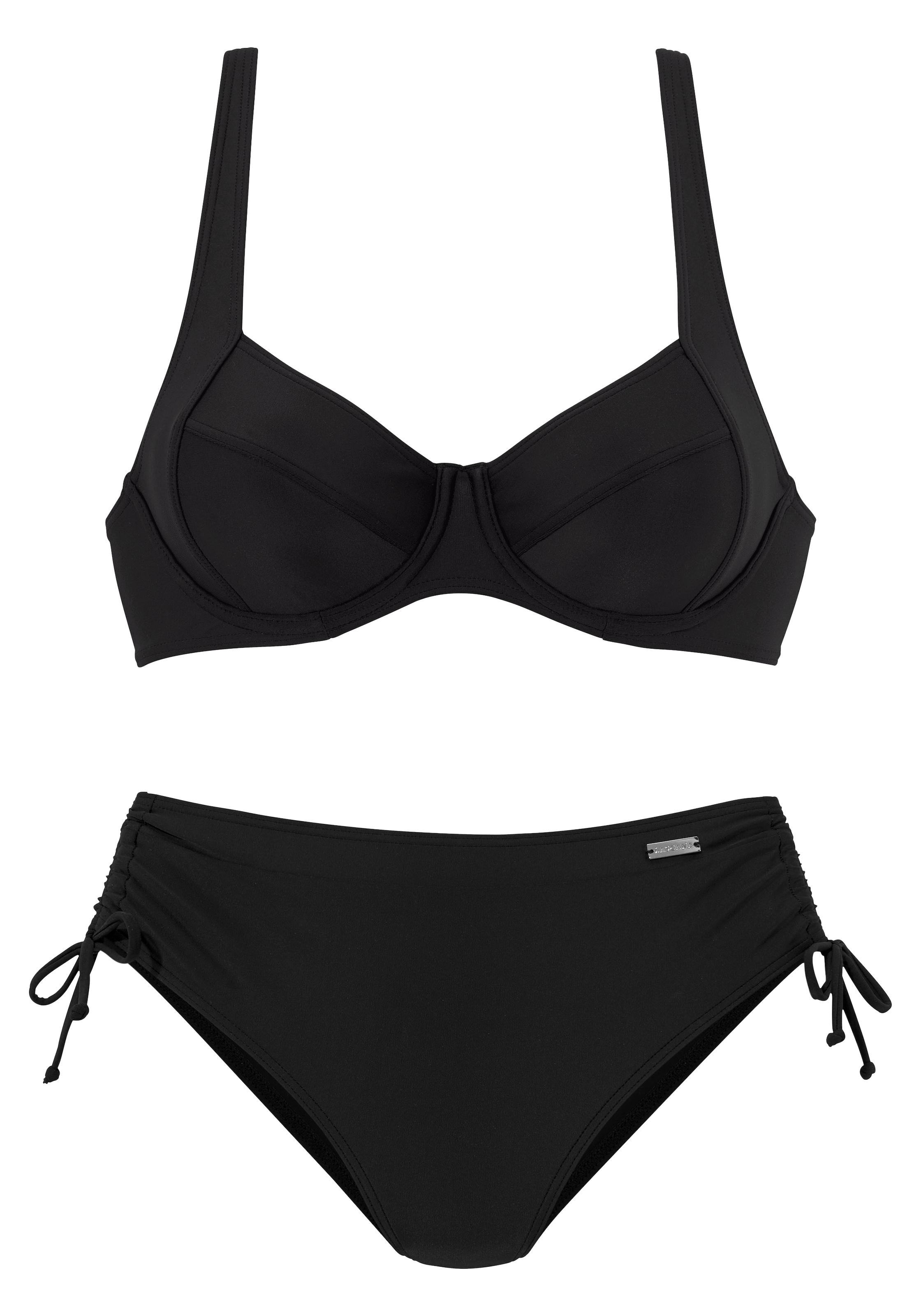 LASCANA Bügel-Bikini mit seitlich geraffter Bikinihose