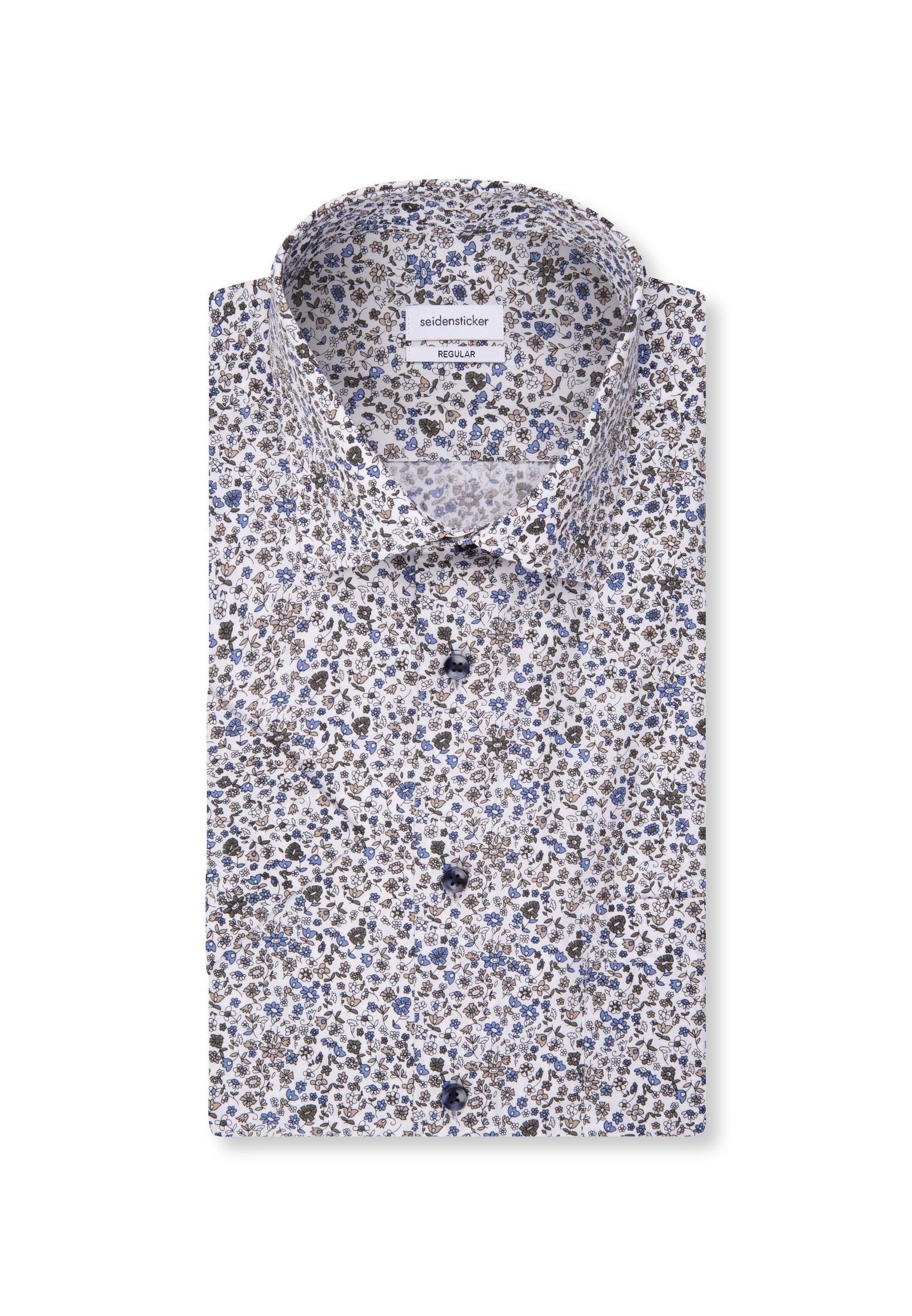 seidensticker Chemise d'affaires »Regular« Regular 1/2 Kentkragen Druck