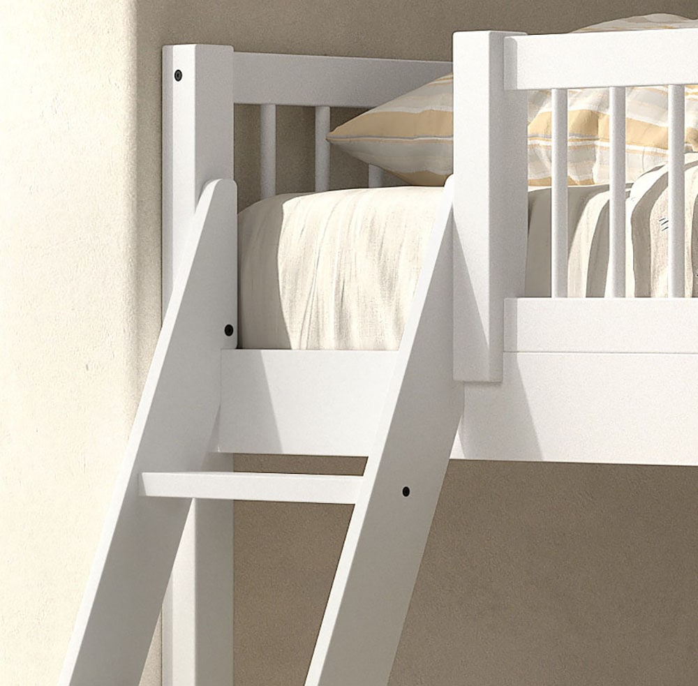 Vipack Spielbett Made in Europe,  aus massiver Eiche geölt, LF 90x2000cm, RR, Leiter u. Absturzschutz