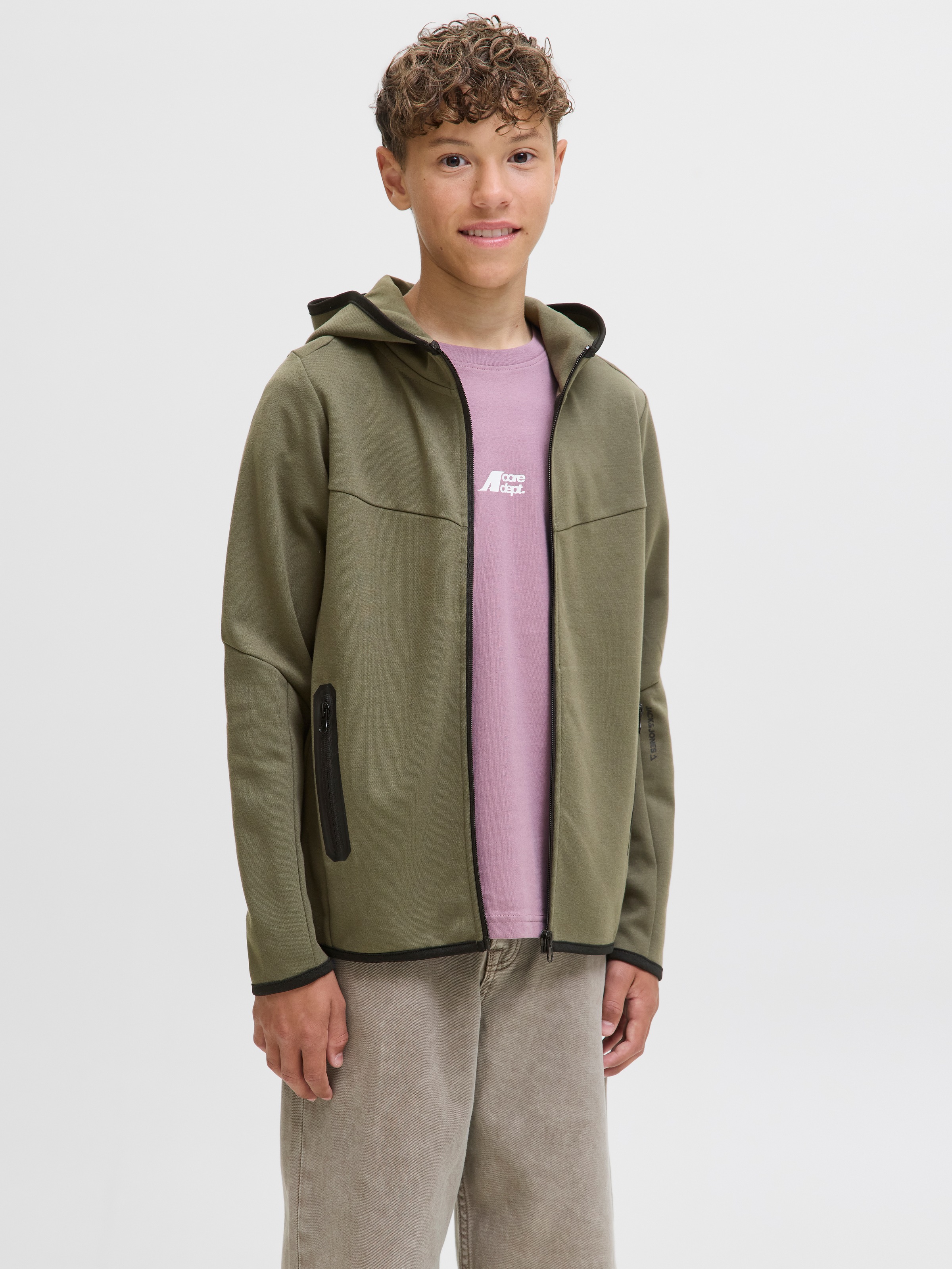 Jack & Jones Junior Kapuzensweatjacke »JCOFUSION SWEAT ZIP HOOD NOOS JNR«