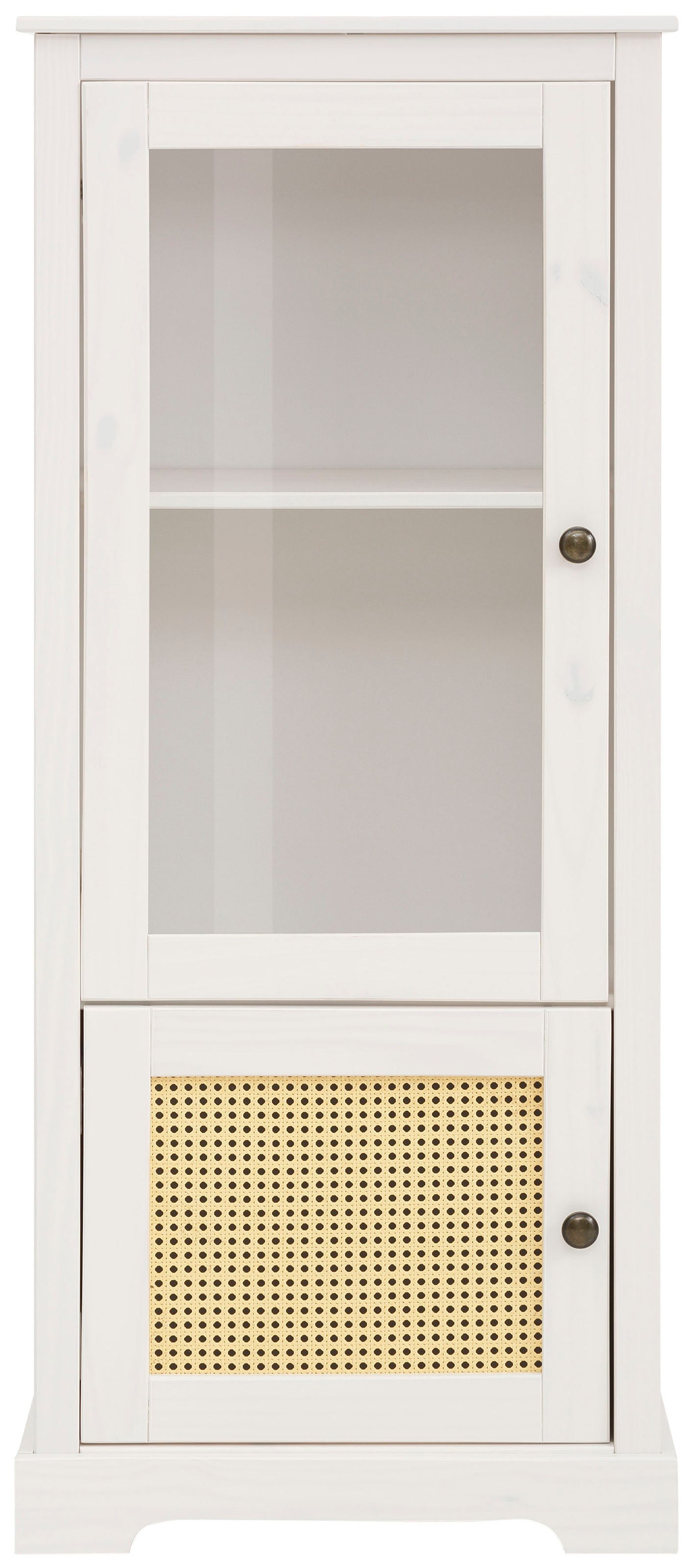 Home affaire Vitrine »Linda« aus massivem Kiefernholz, mit schönen Metallgriffen