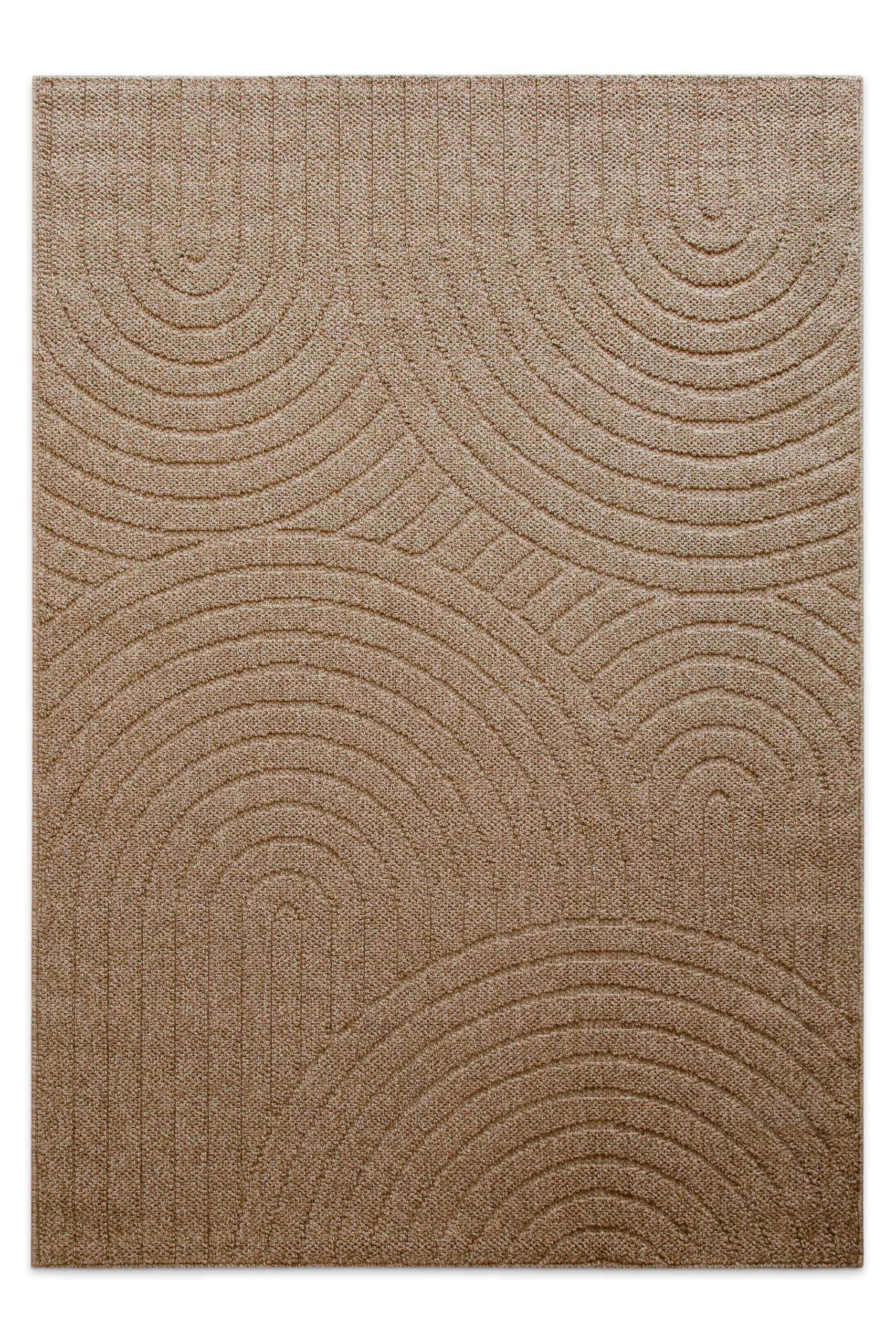 Wecon home Tapis »Monoq« Rectangulaire 12 mm Höhe Flachgewebe, wetterfest, Retro Design, robust, In- & Outdoor Teppich