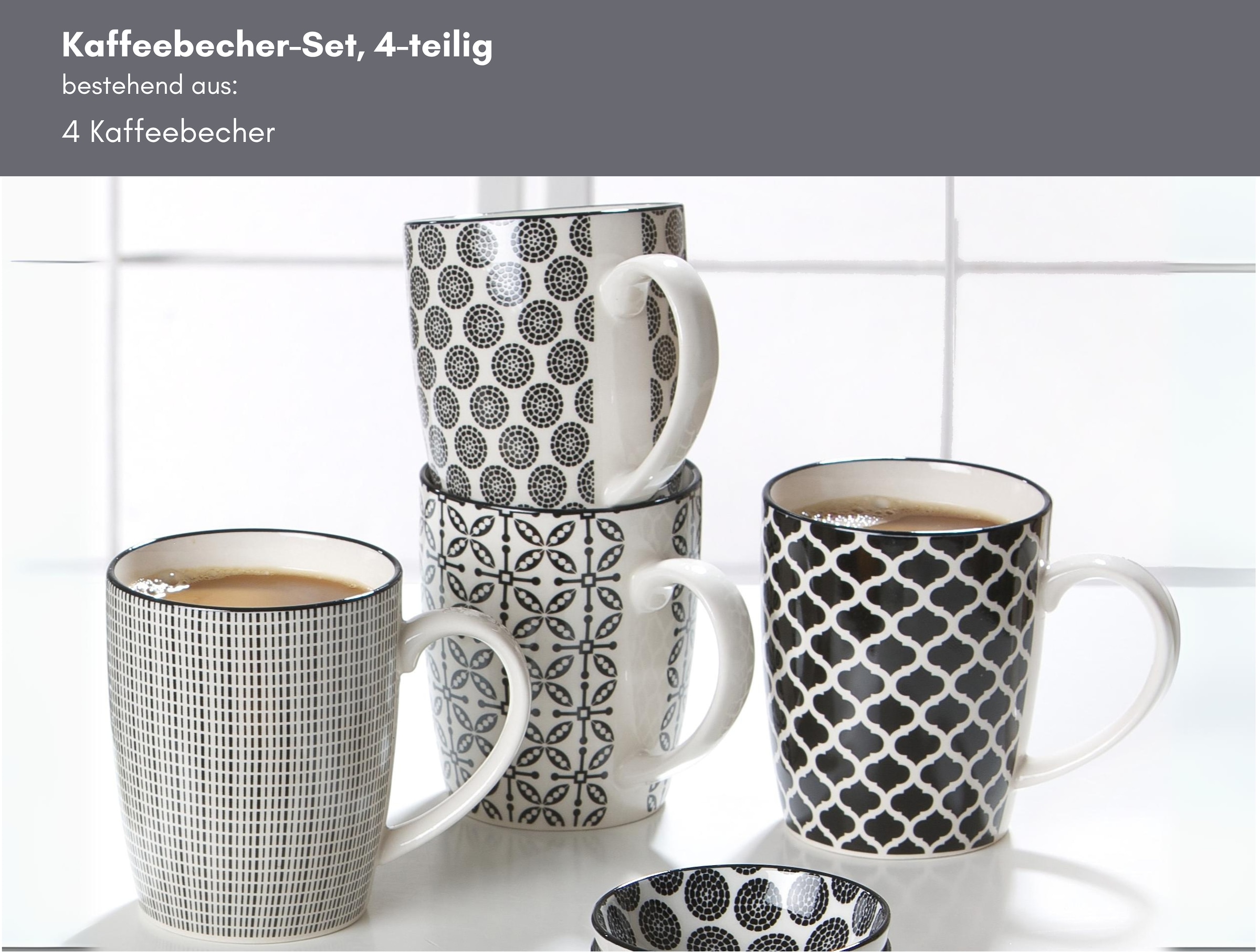 Ritzenhoff & Breker Gobelet »Takeo« skandinavisch-schlichter Touch, 350 ml, 4-teilig