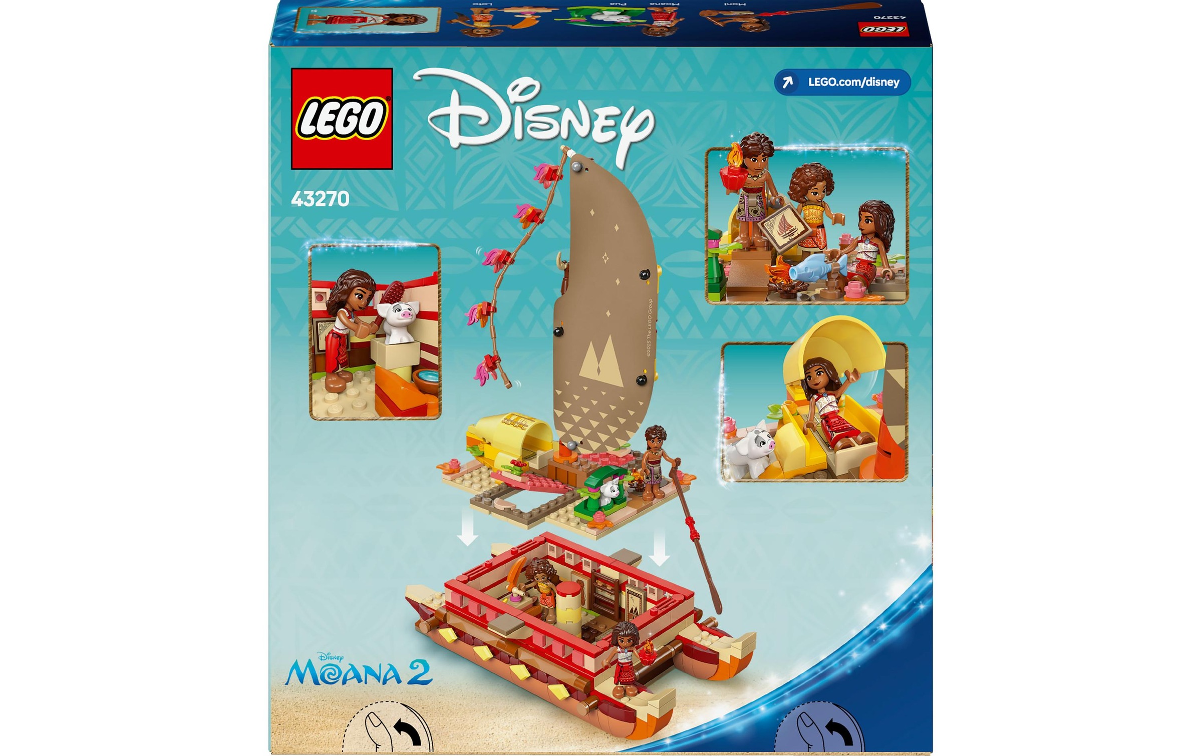 LEGO® Spielbausteine »Disney Princess Vaianas Abenteuerfloss 43270«