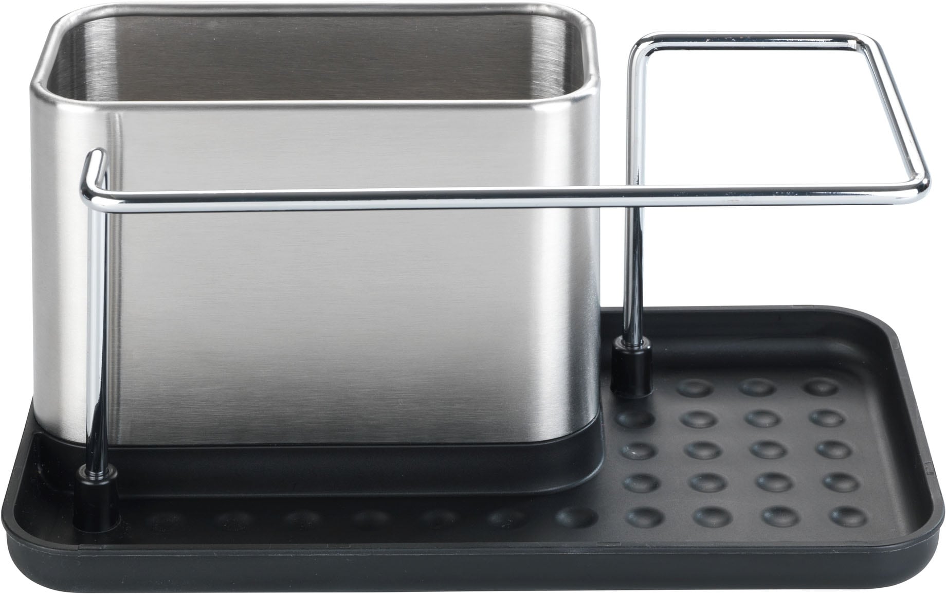 WENKO Support de vaisselle »Modell Orio« organisateur d’évier en acier inoxydable, pour ustensiles de lavage