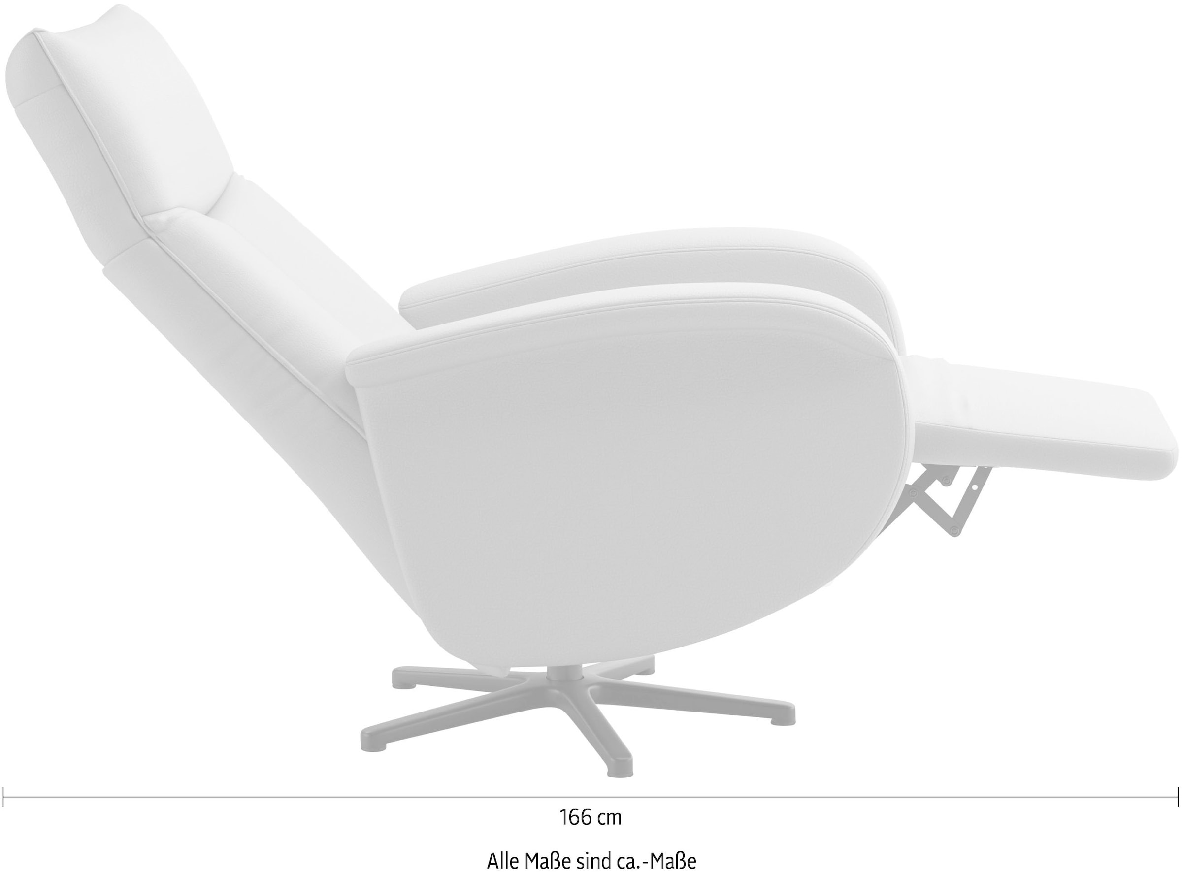 sit&more TV-Sessel »Juma, inkl. Drehfunktion & Kopfteilverstellung« Höhe Armlehne 62 cm, wahlweise mit Aufstehhilfe, 2 Motoren und Akku