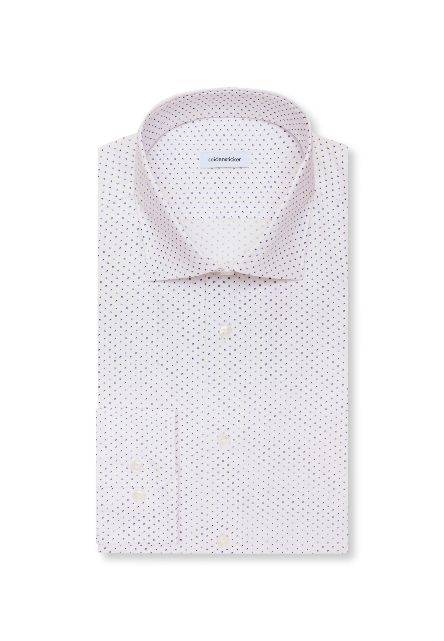 seidensticker Chemise d'affaires »Schwarze Rose« Slim 1/1 Kentkragen Druck