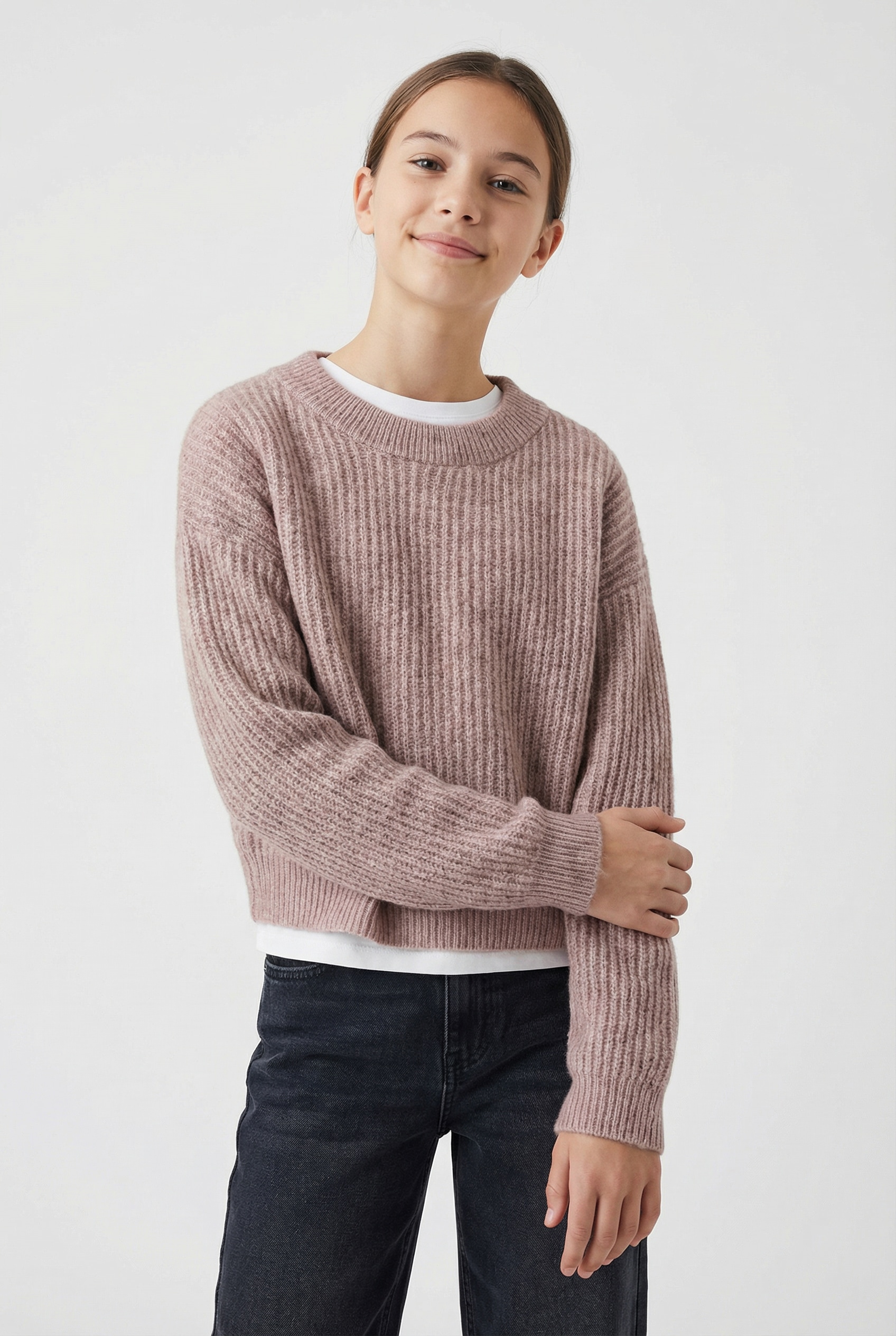 Name It Pull en tricot »NKFHOLLY LS BOXY SHORT KNIT NOOS«