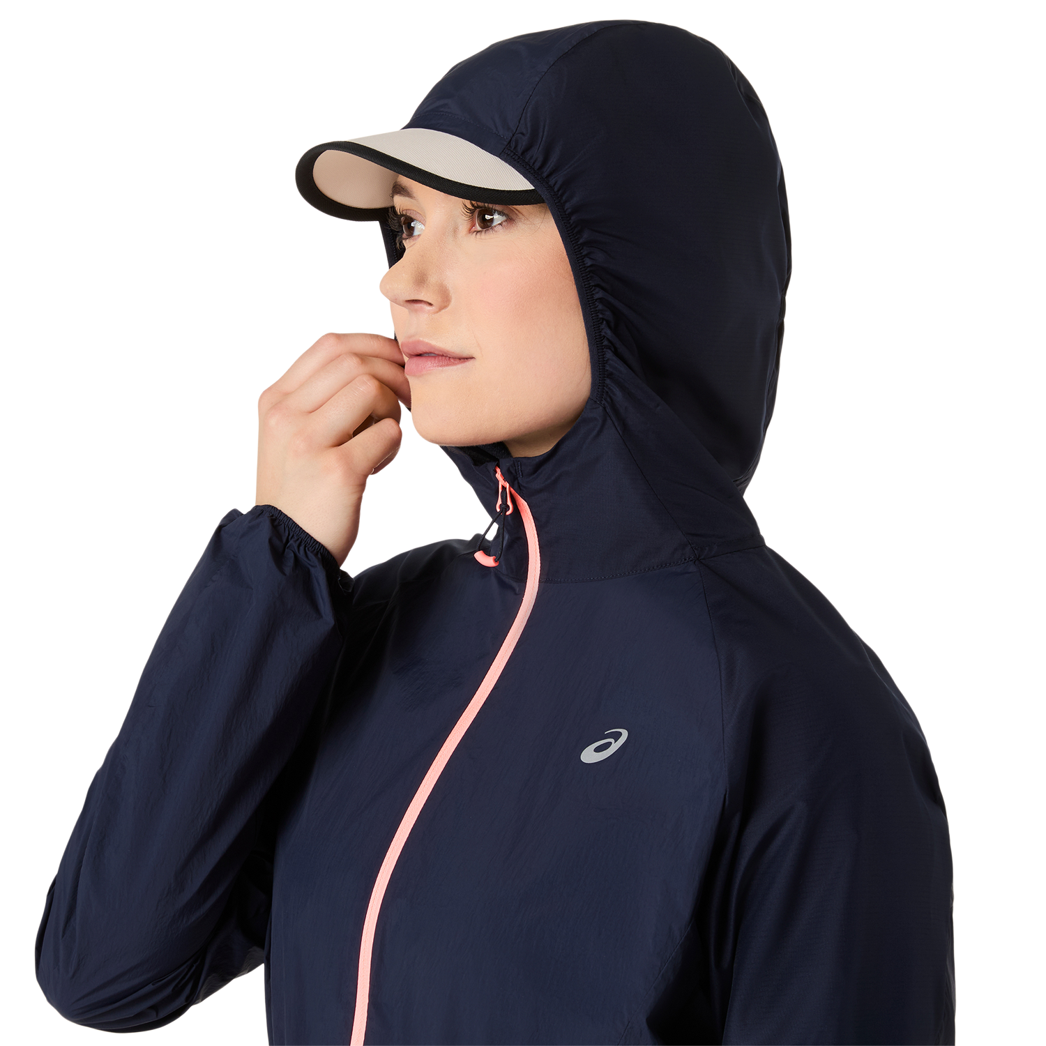 Asics Veste de course à pied »ROAD PACKABLE JACKET« mit Kapuze Übergangsjacke