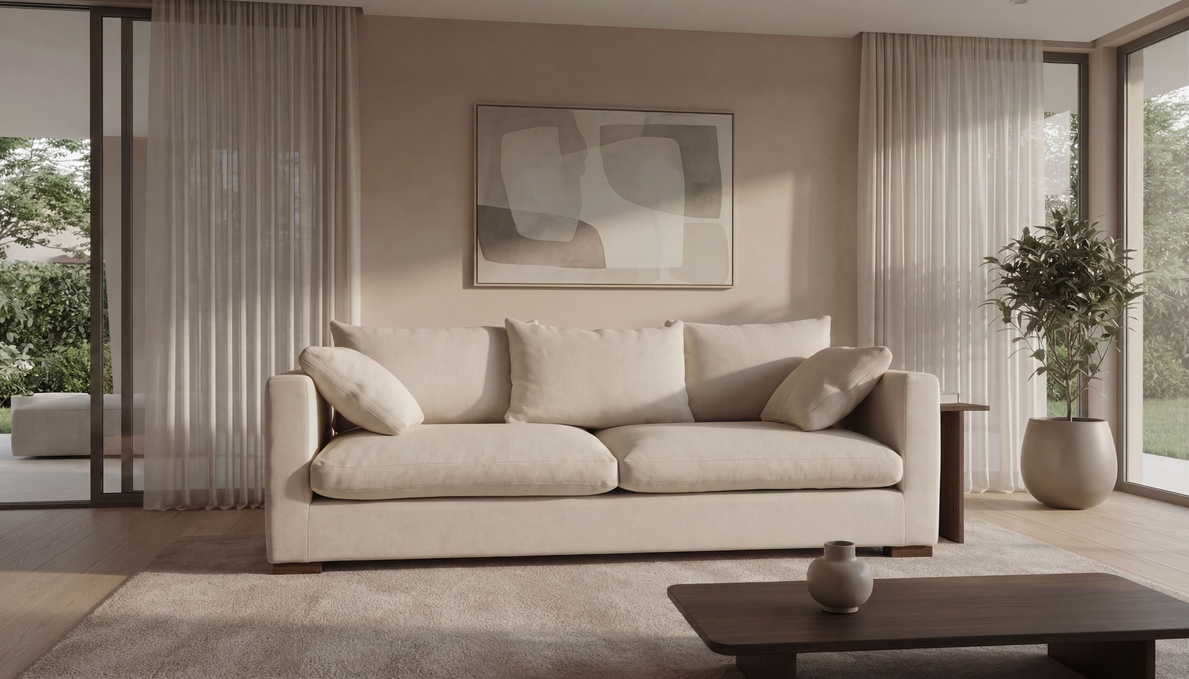 GOODproduct 2,5-Sitzer »Comfy« extra weich und kuschelig, Füllung mit Federn und Daunen