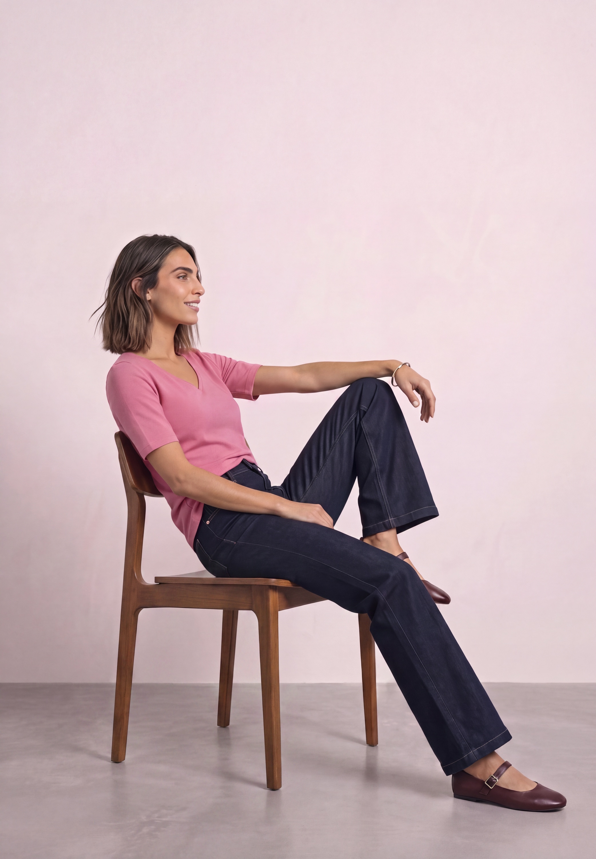STREET ONE T-Shirt »Style Ada« Sommershirt mit Herzausschnitt