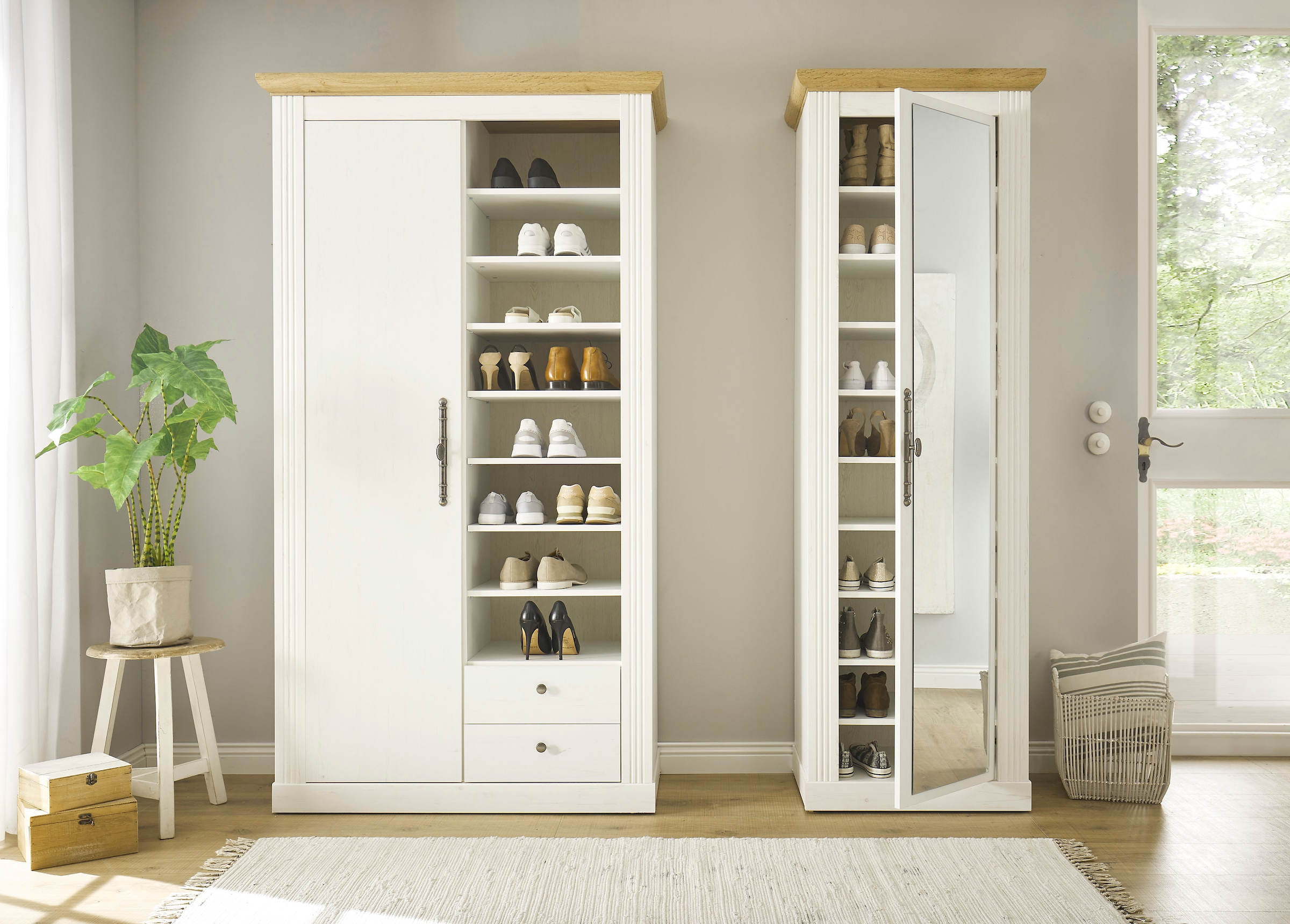 Home affaire Schuhschrank »WESTMINSTER TOPSELLER!« Höhe ca. 203 cm,  im romantischen Landhausstil