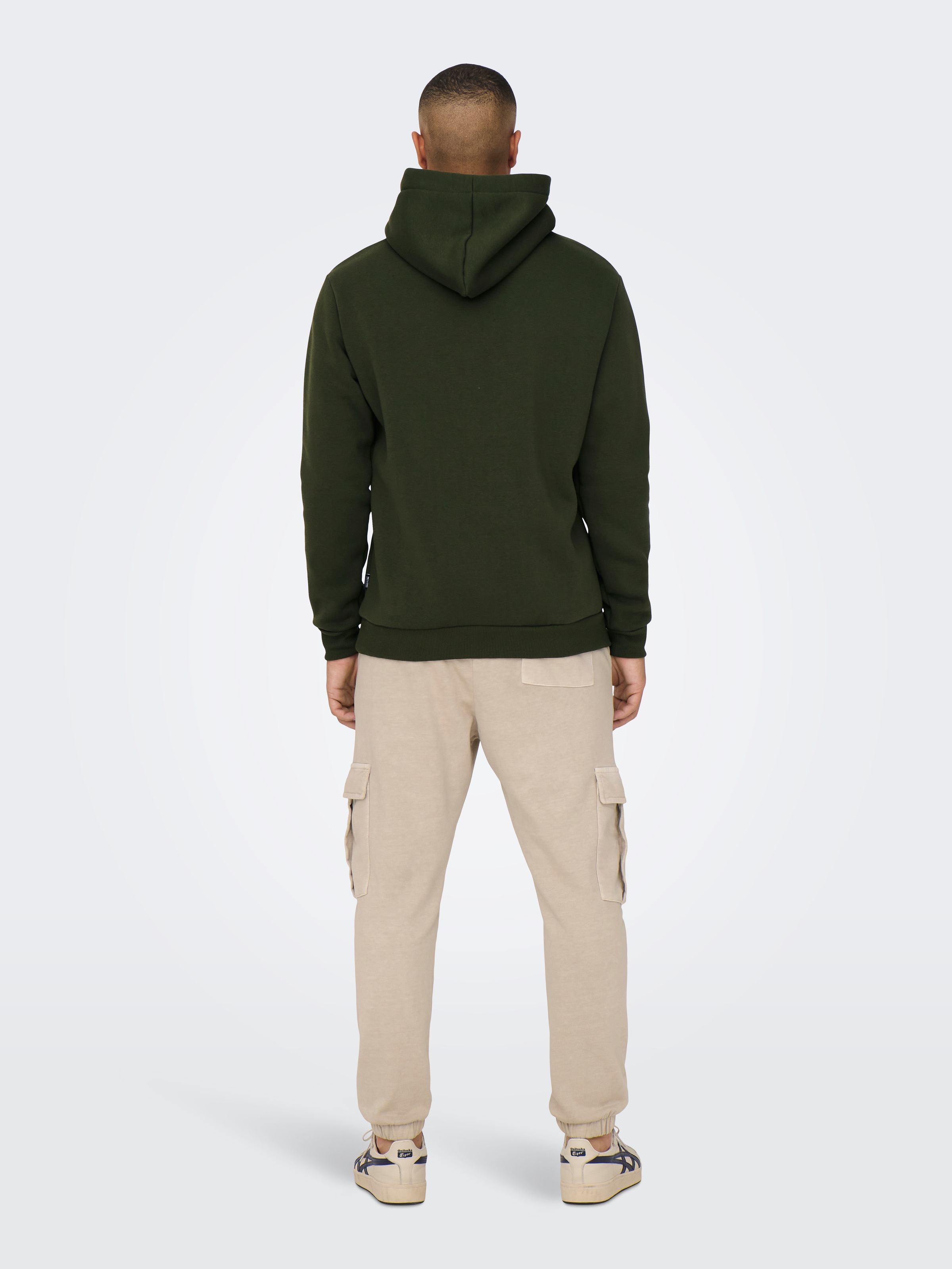 ONLY & SONS Sweat à capuche »ONSCERES HOODIE SWEAT NOOS«, mélange coton, coupe régulière
