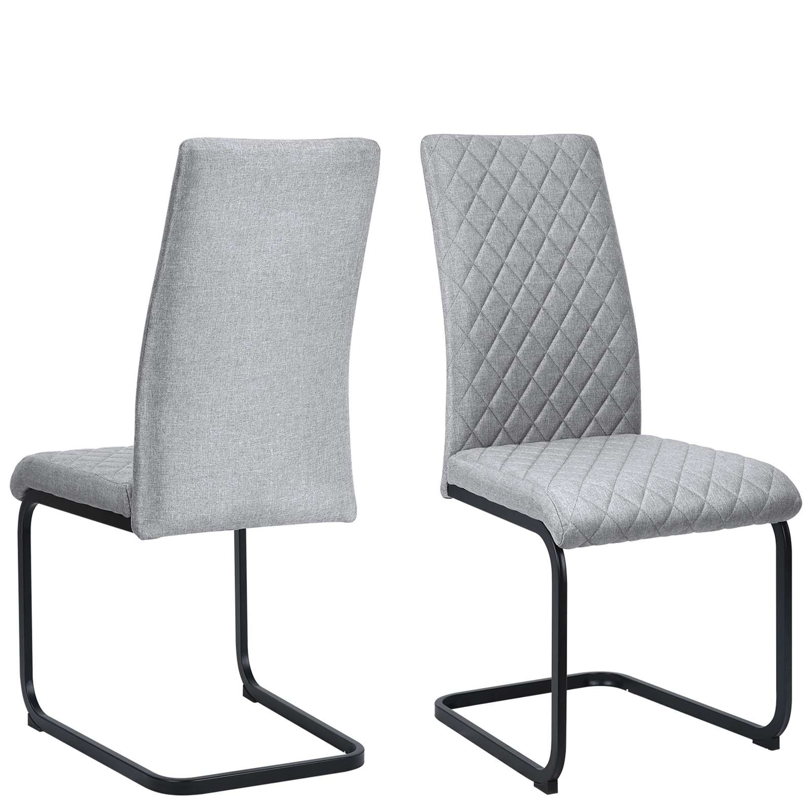 GOODproduct Esszimmerstuhl »Valbourg« () Freischwinger, gepolsterte Rückenlehne und Sitzfläche, 2er Set